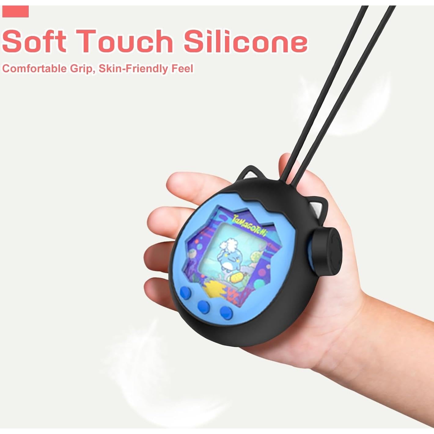 Funda Protectora de Silicona para Tamagotchi Paradise - Negra