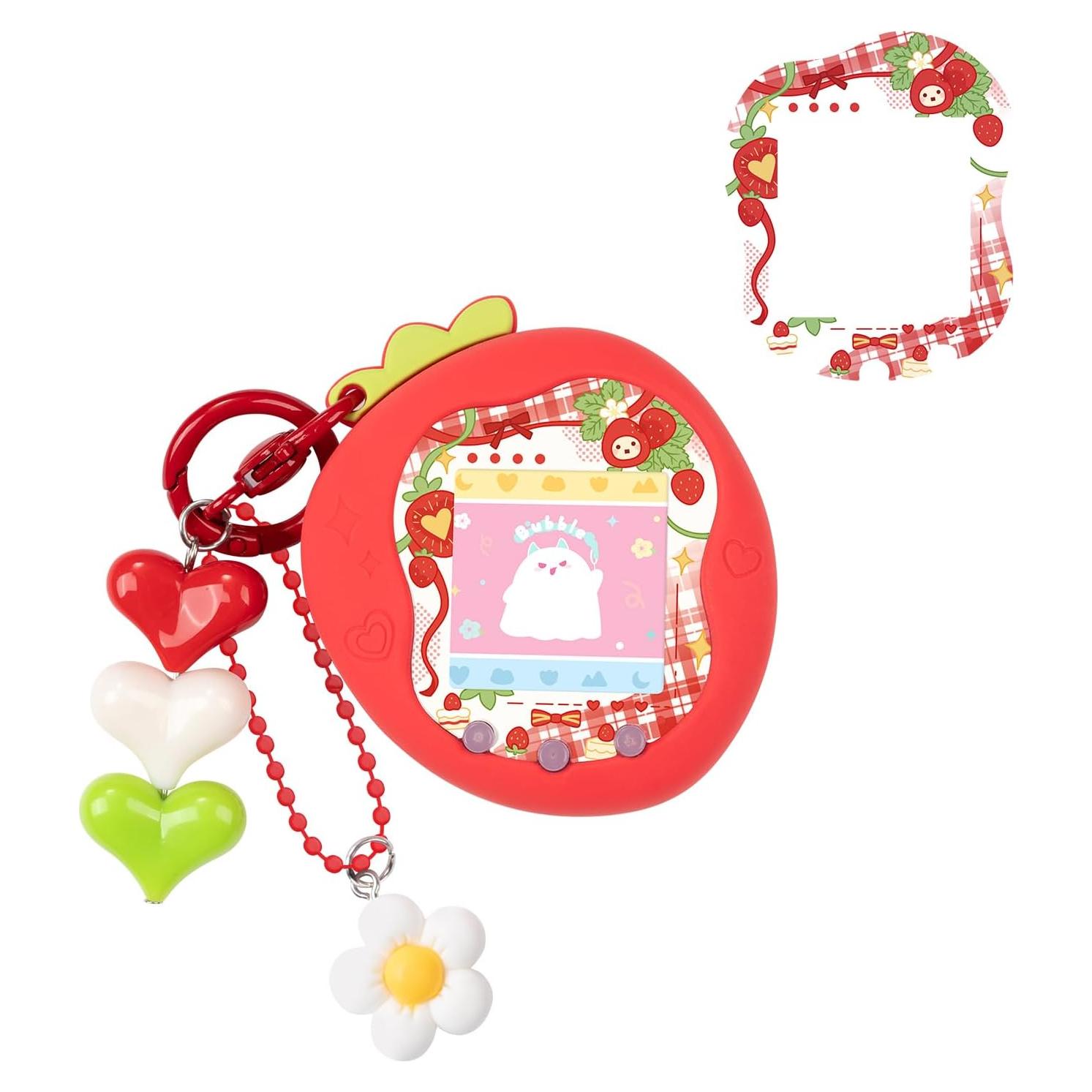 Funda Protectora BUBBLELOGUS para Tamagotchi Uni - Rojo
