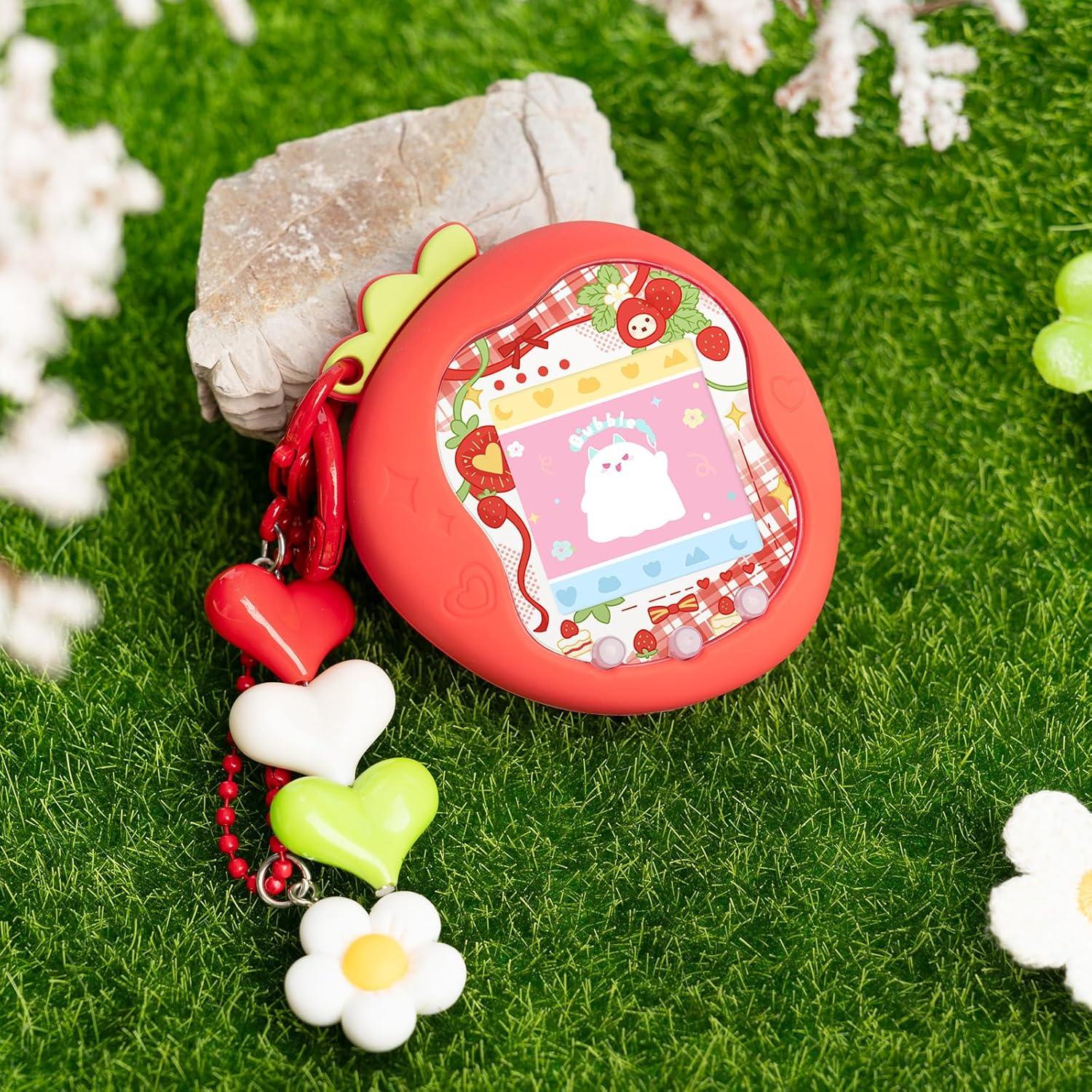 Funda Protectora BUBBLELOGUS para Tamagotchi Uni - Rojo
