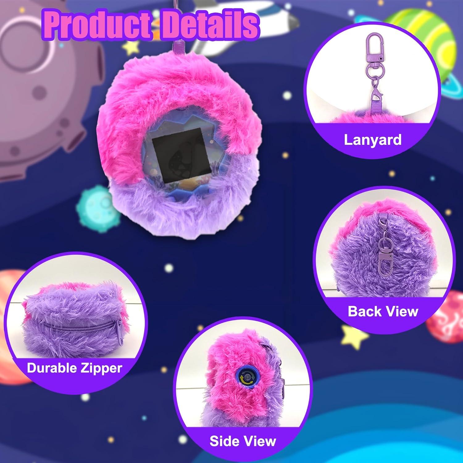 Funda de felpa LeoTube para Tamagotchi Paradise - Cielo Púrpura