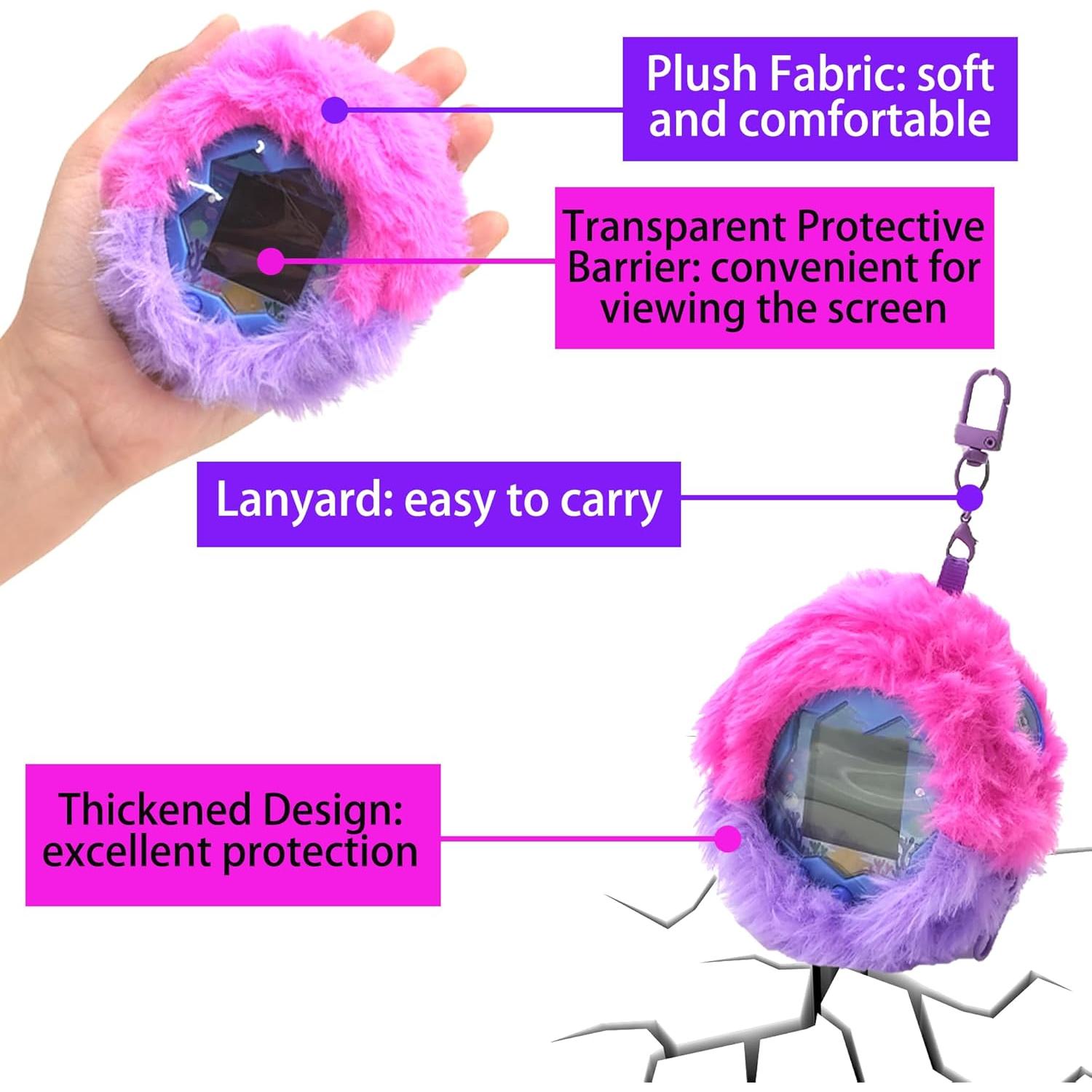 Funda de felpa LeoTube para Tamagotchi Paradise - Cielo Púrpura