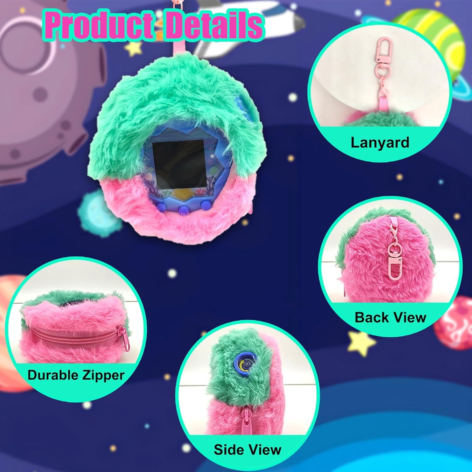 Funda de felpa LeoTube para Tamagotchi Paradise Rosa