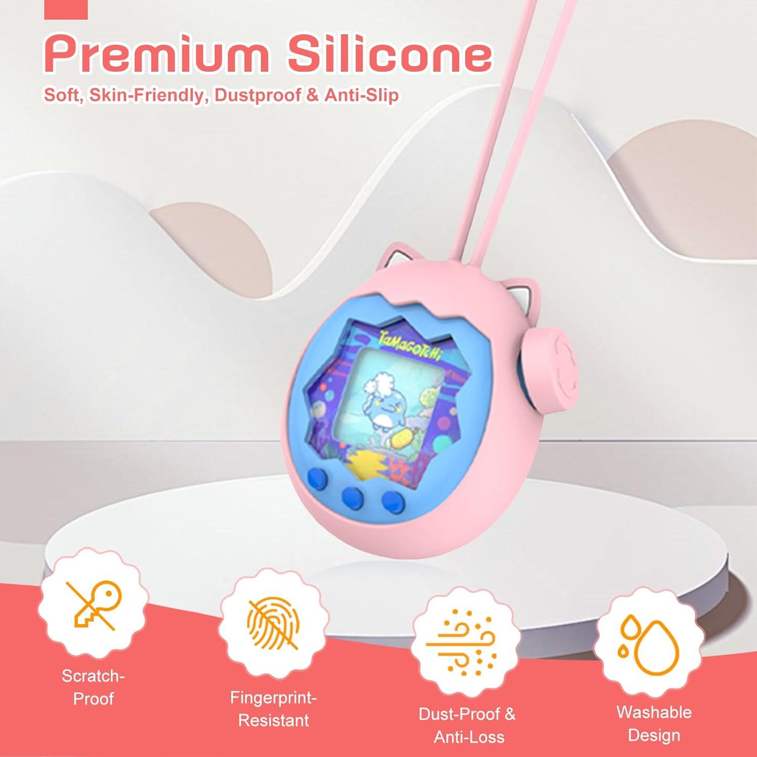 Funda Protectora de Silicona Rosa para Tamagotchi Paradise