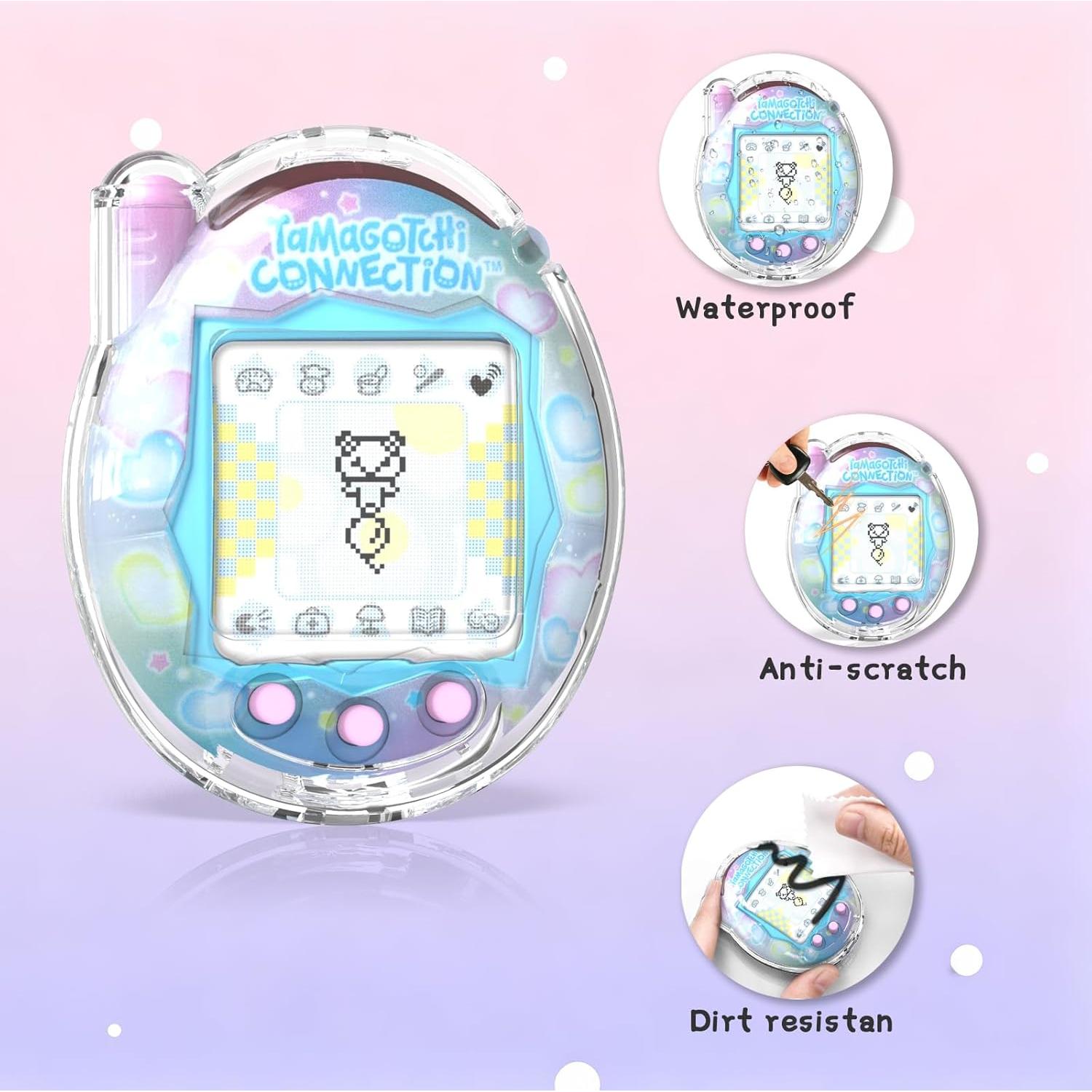 Funda Transparente Wonkzon para Tamagotchi Connection