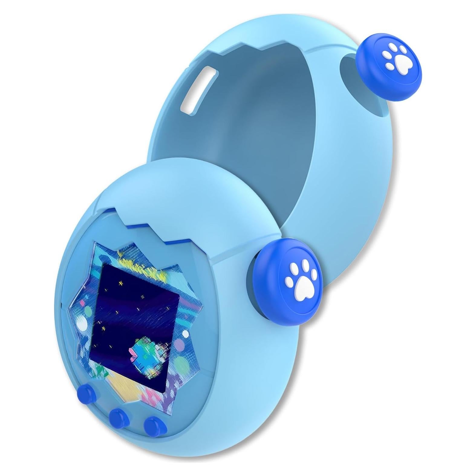 Funda de Silicona Suave FJIASTB para Tamagotchi Paradise Azul