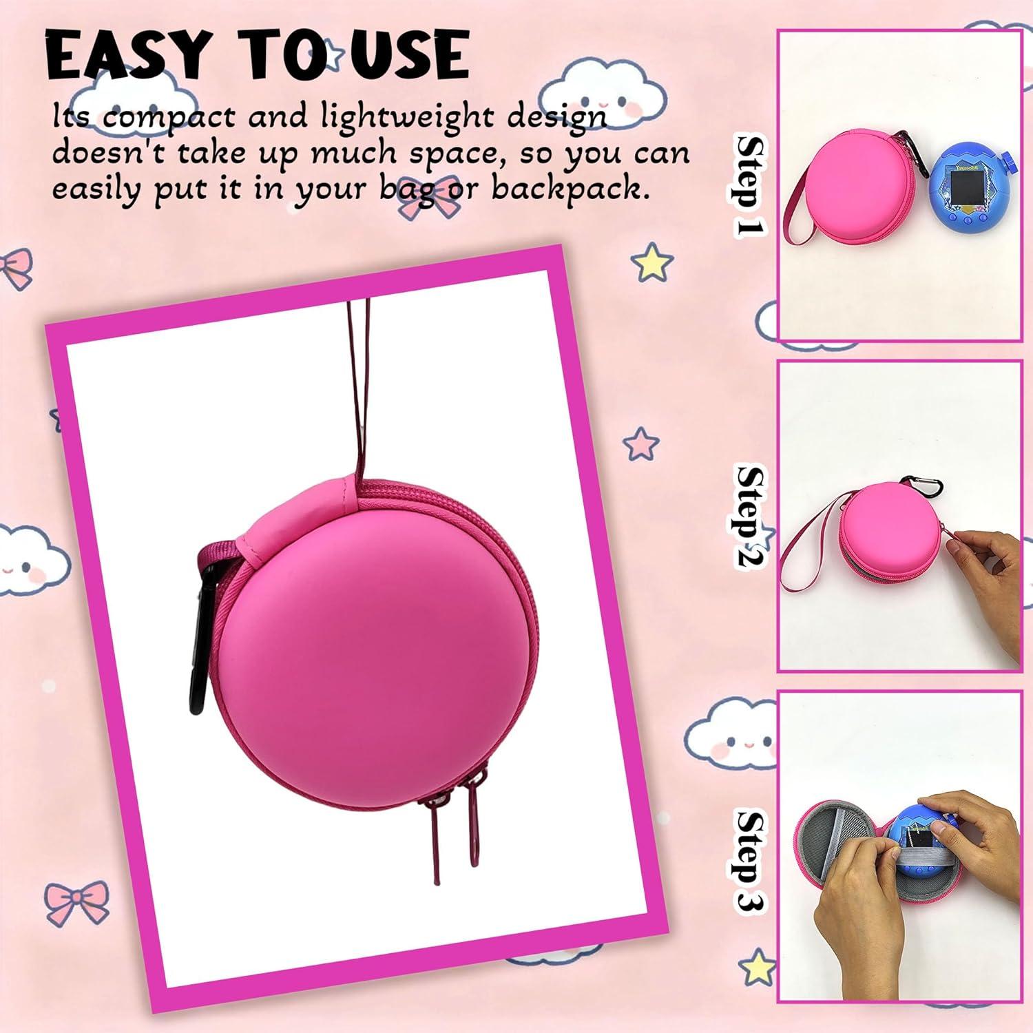 Funda Dura EVA para Tamagotchi Paradise xcivi - Rosa