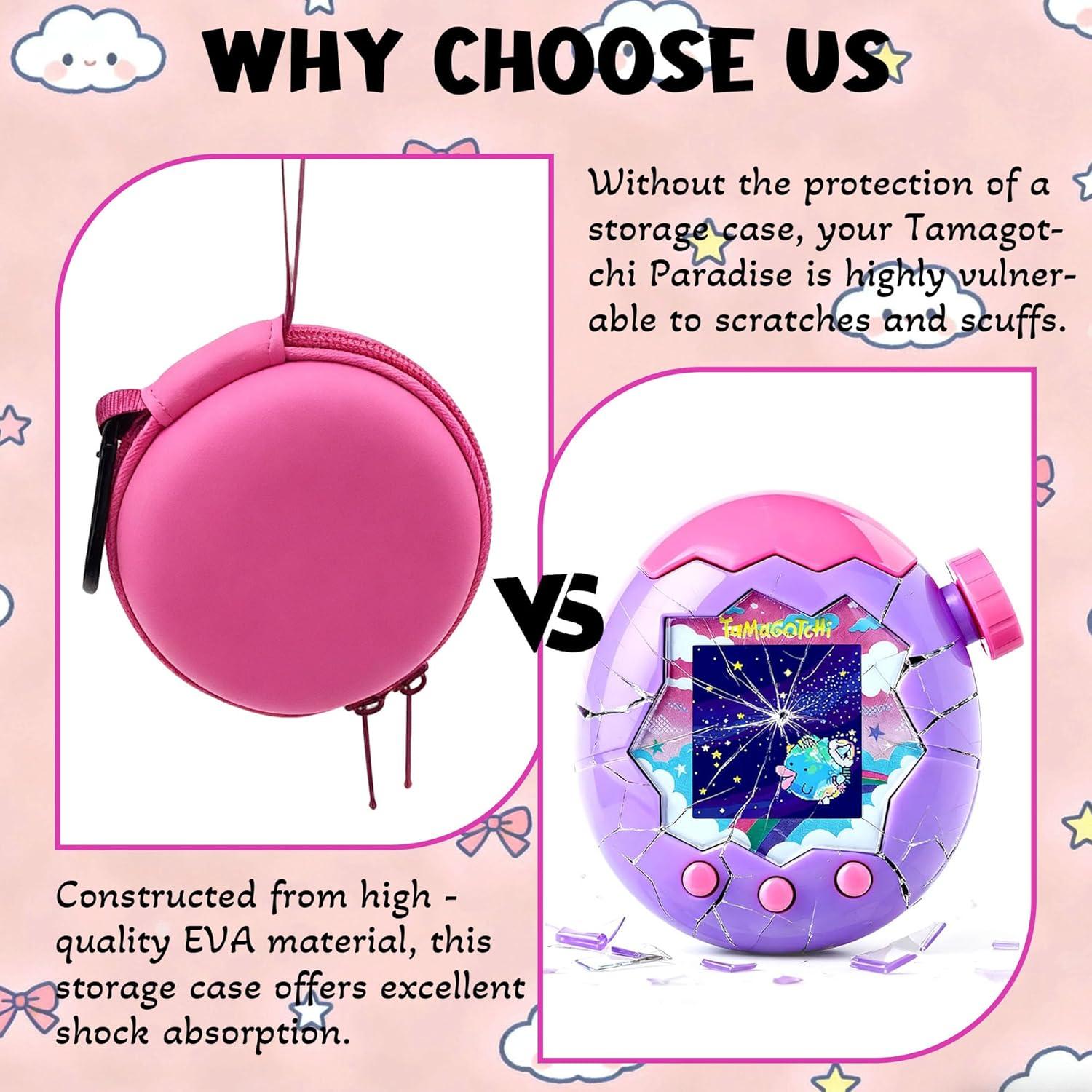 Funda Dura EVA para Tamagotchi Paradise xcivi - Rosa