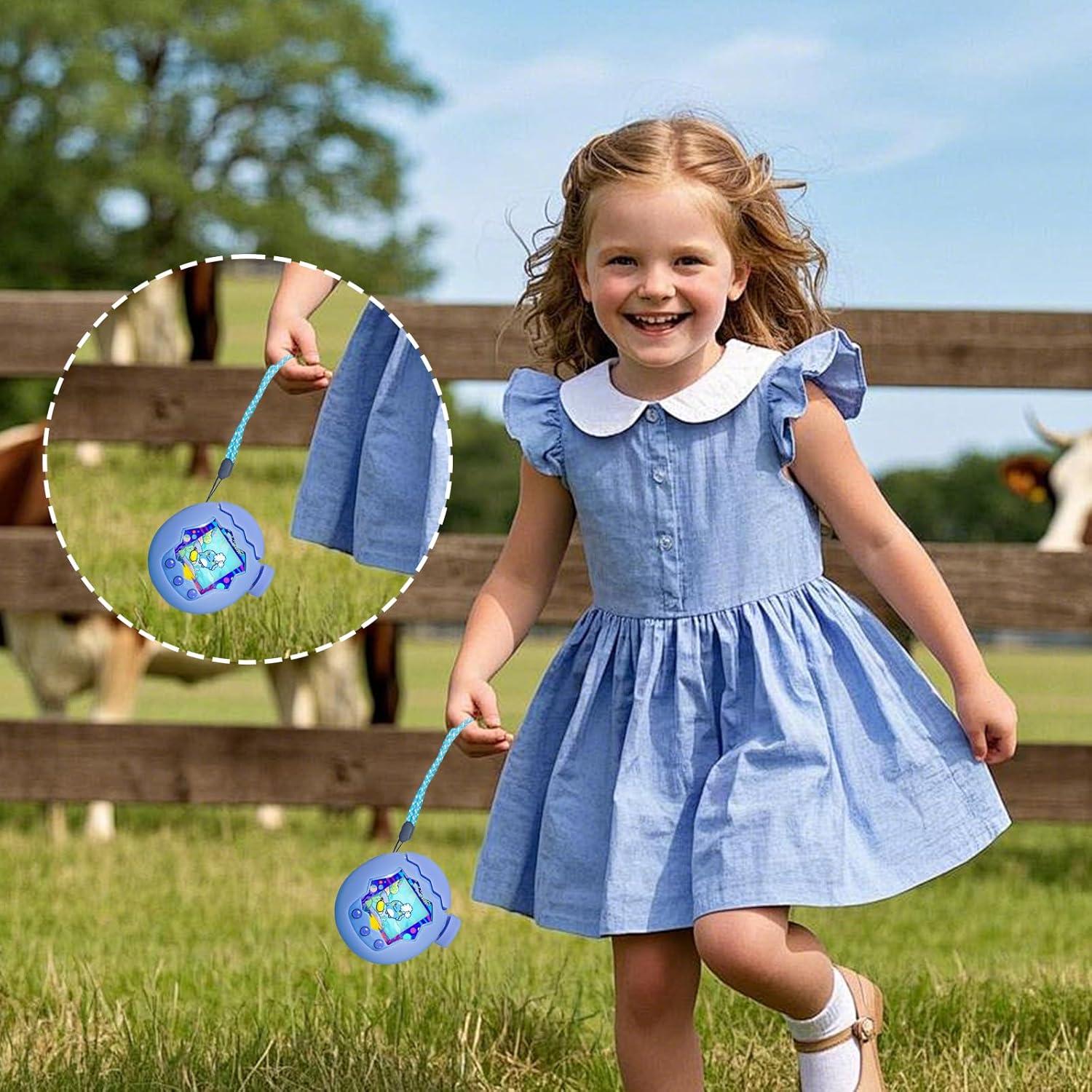 Funda de Silicona Dura Oshmirian para Tamagotchi Paradise Azul