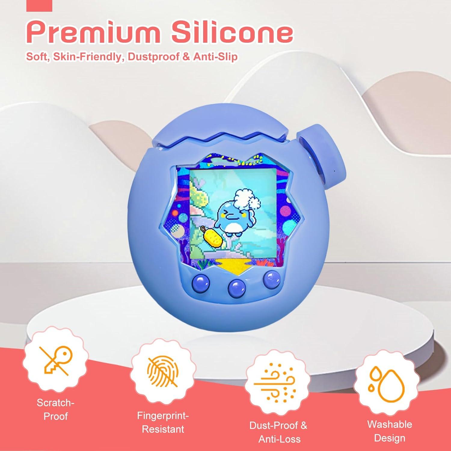 Funda de Silicona Dura Oshmirian para Tamagotchi Paradise Azul