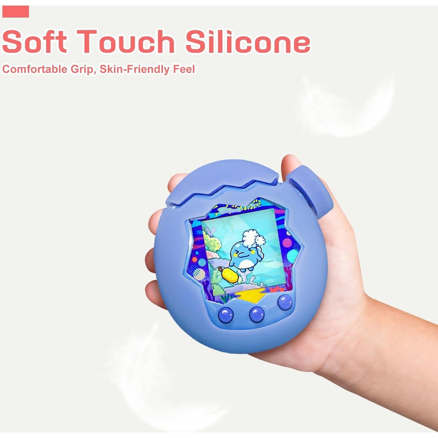 Funda de Silicona Dura Oshmirian para Tamagotchi Paradise Azul