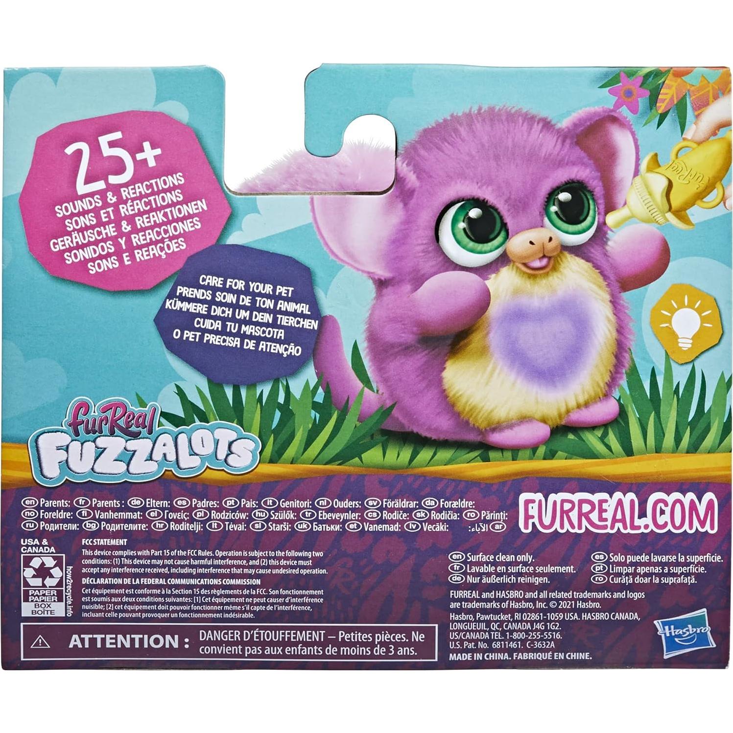 Juguete Interactivo FurReal Fuzzalots Mono 238g Luces Sonidos