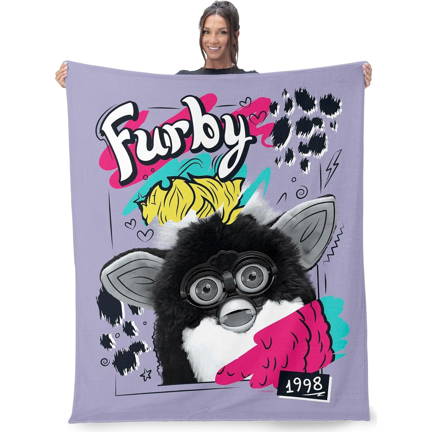 Manta de Toque de Seda Northwest Furby 1998 101.6x127 cm