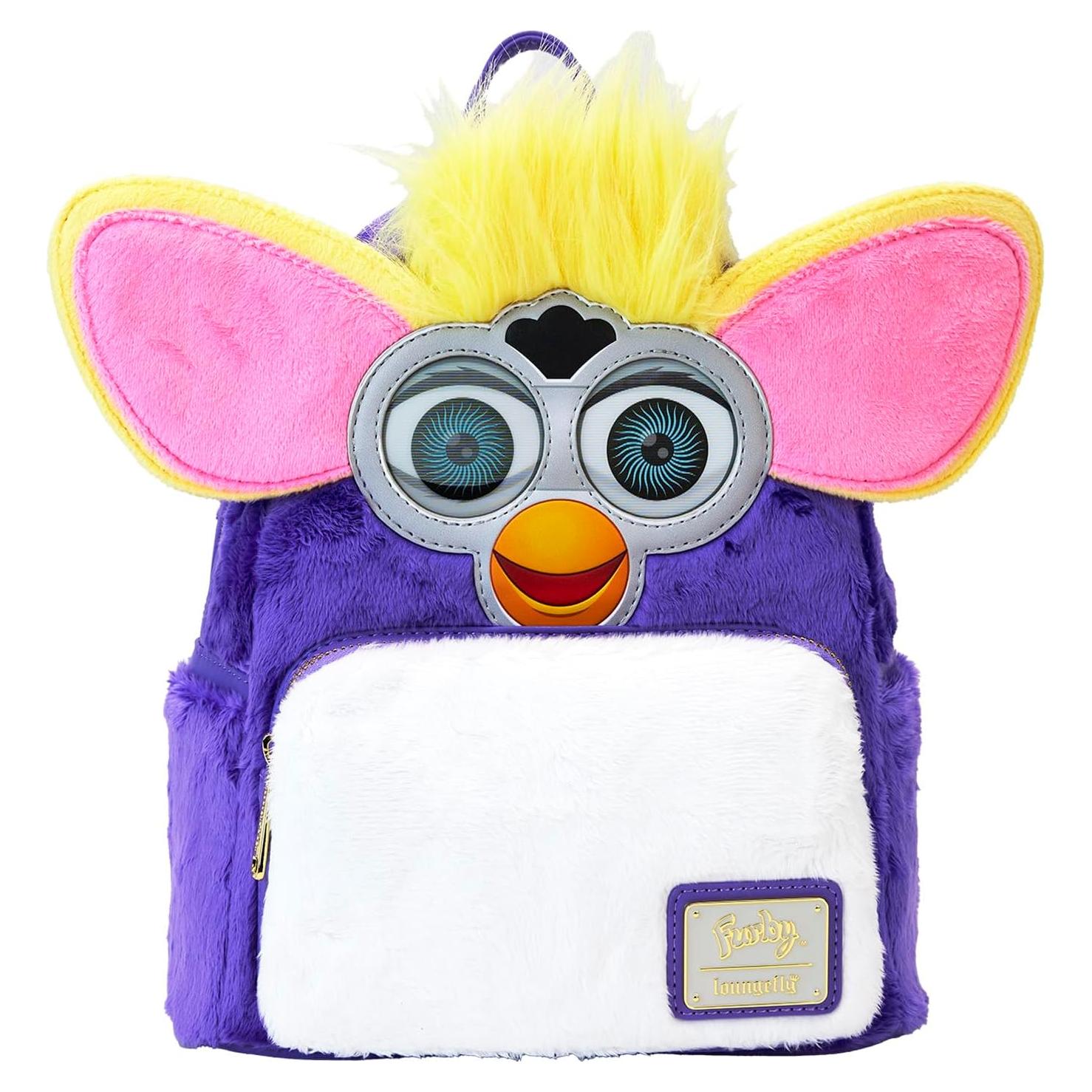 Mochila Mini Furby Loungefly 22.86x26.67cm Piel Sintética