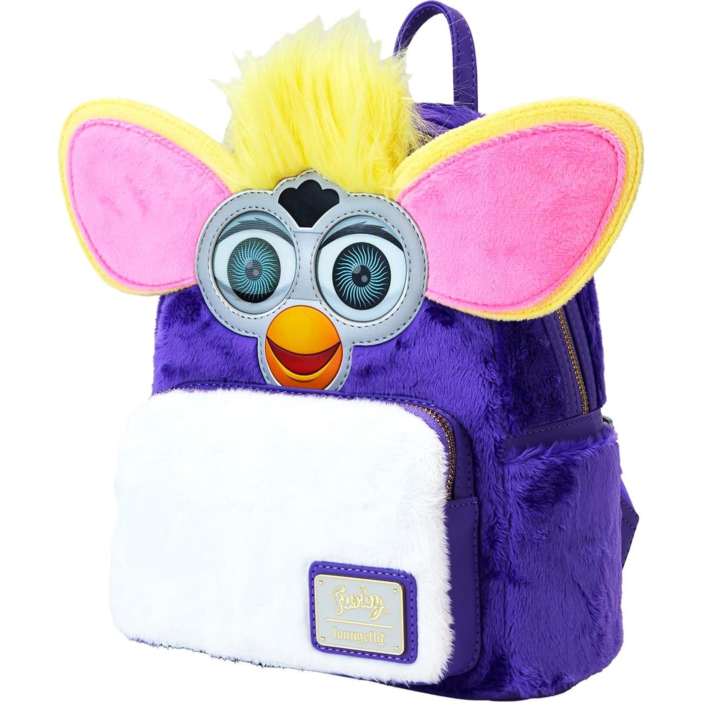 Mochila Mini Furby Loungefly 22.86x26.67cm Piel Sintética
