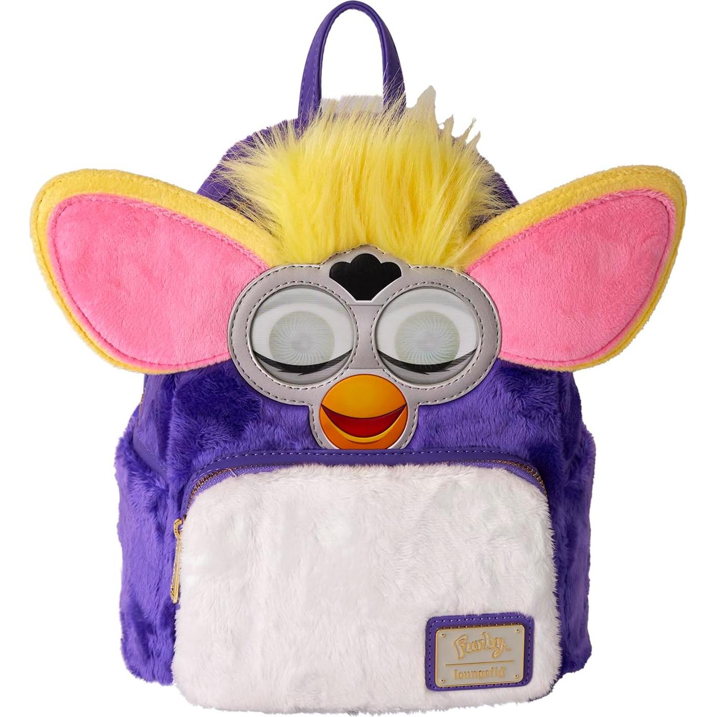 Mochila Mini Furby Loungefly 22.86x26.67cm Piel Sintética