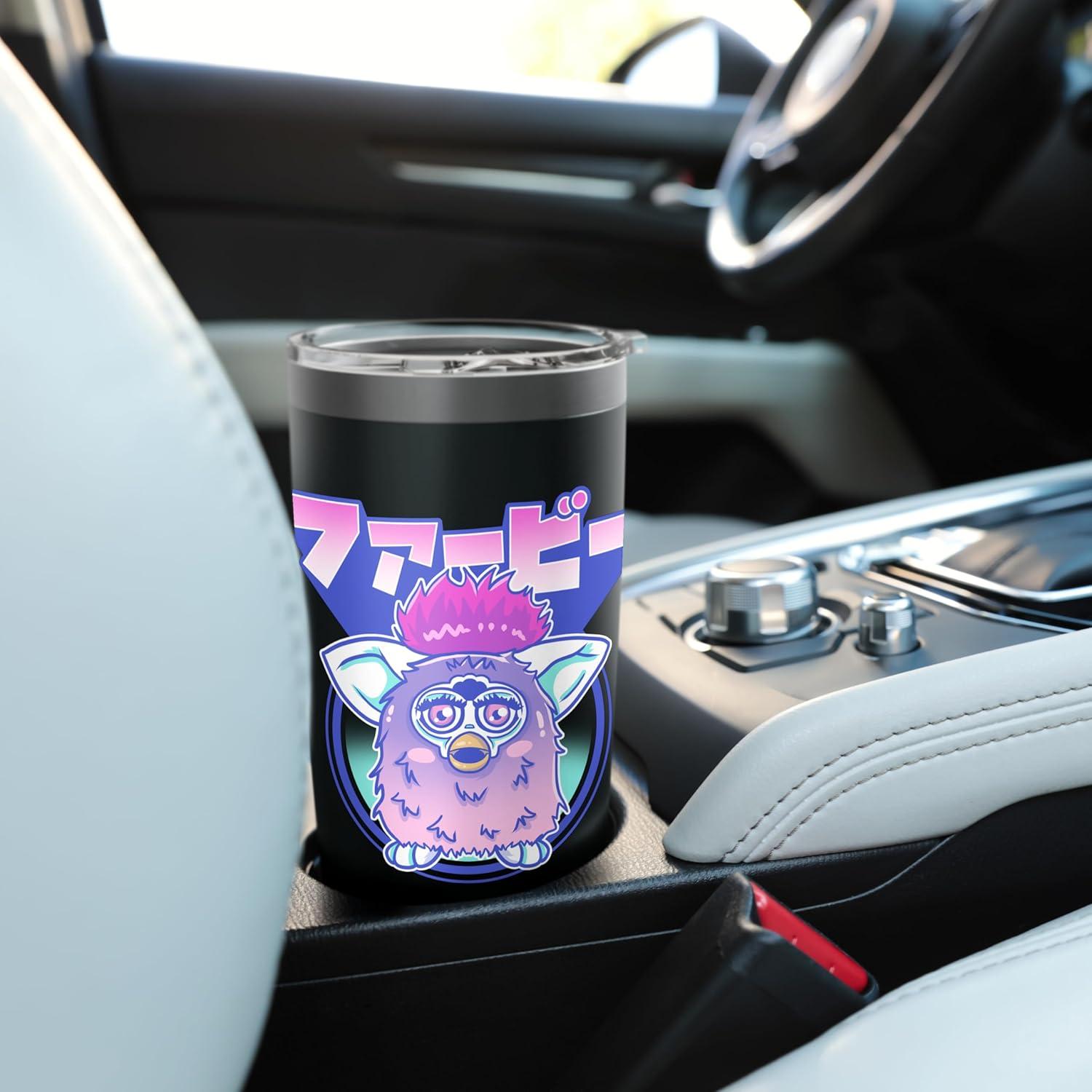 Vaso Térmico Furby Retro 20 Onzas Acero Inoxidable Negro