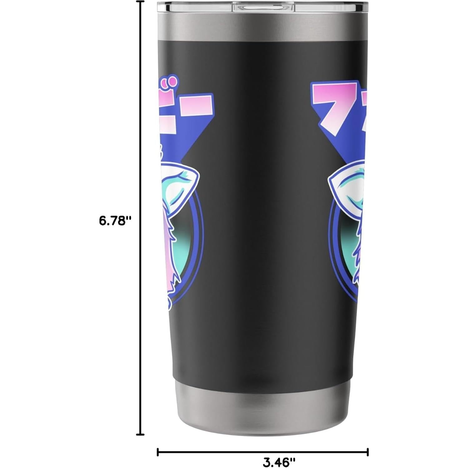 Vaso Térmico Furby Retro 20 Onzas Acero Inoxidable Negro