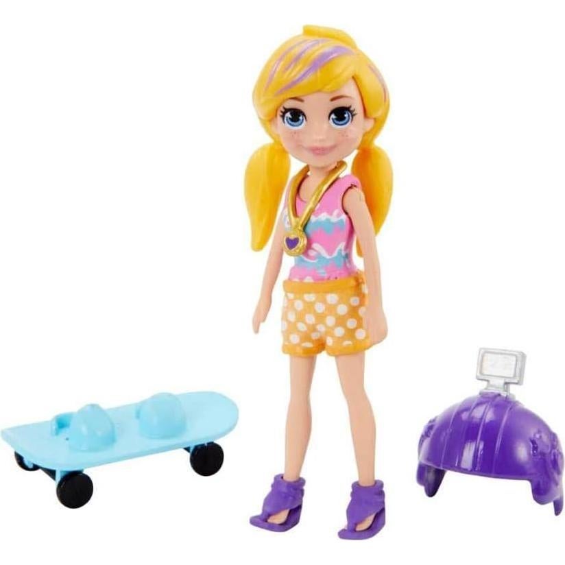 Juego de Olas Salvajes Polly Pocket - 3 Muñecas y Accesorios