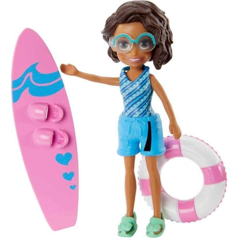 Juego de Olas Salvajes Polly Pocket - 3 Muñecas y Accesorios