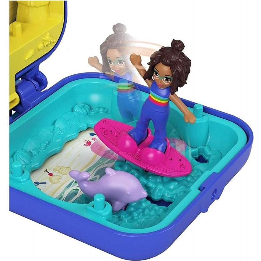 Compacto de Playa Tropical Polly Pocket Shani con Helados