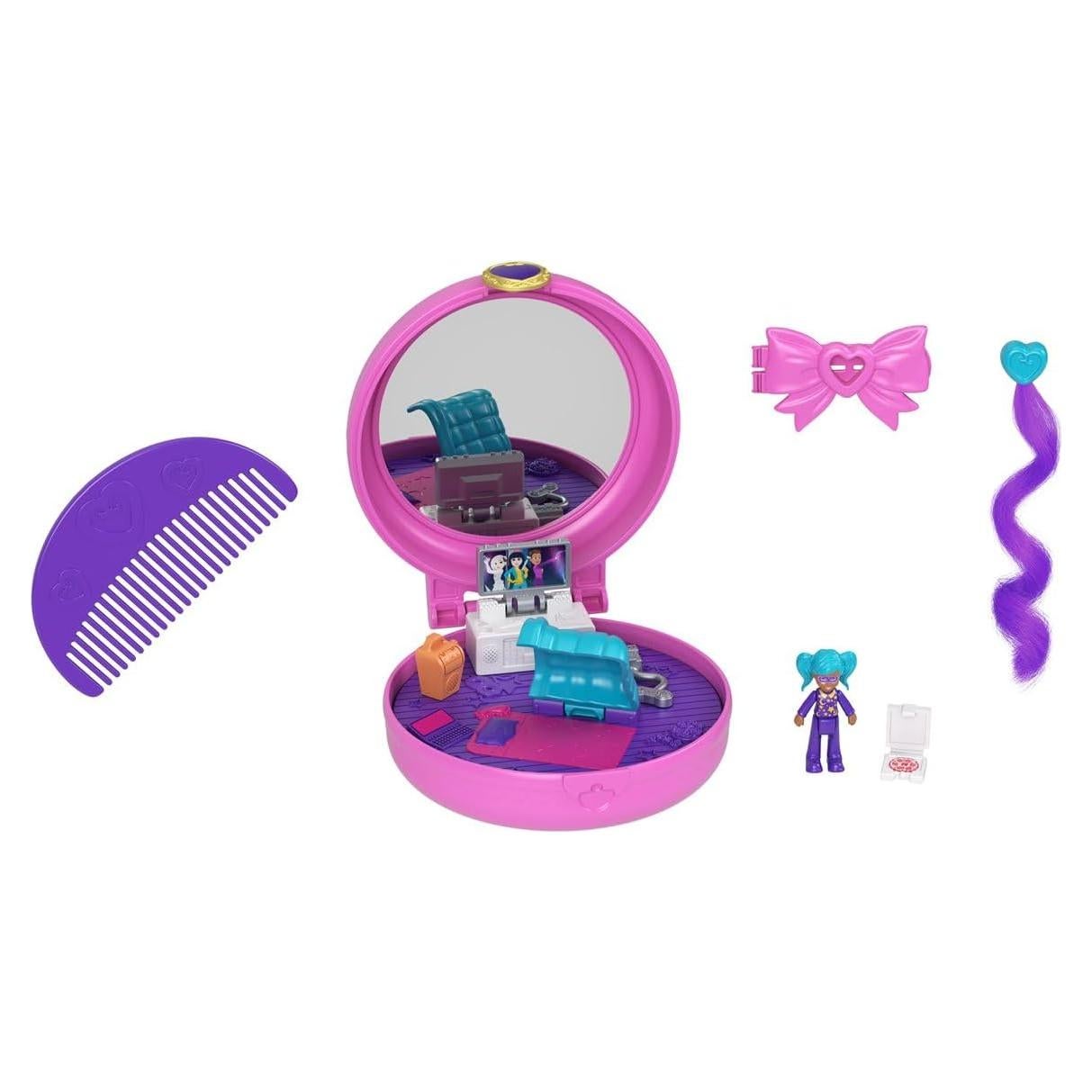 Clip y Peine Compacto Mattel Polly Pocket Pijamada