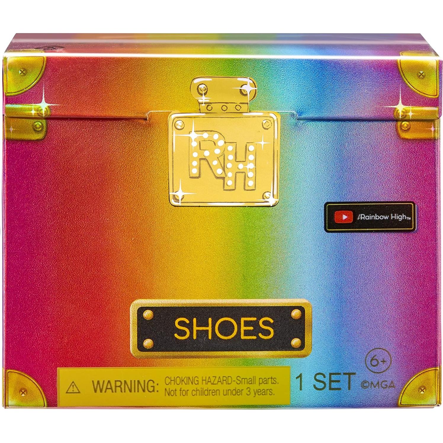 Estudio de Accesorios Mini Rainbow High - 25 zapatos coleccionables