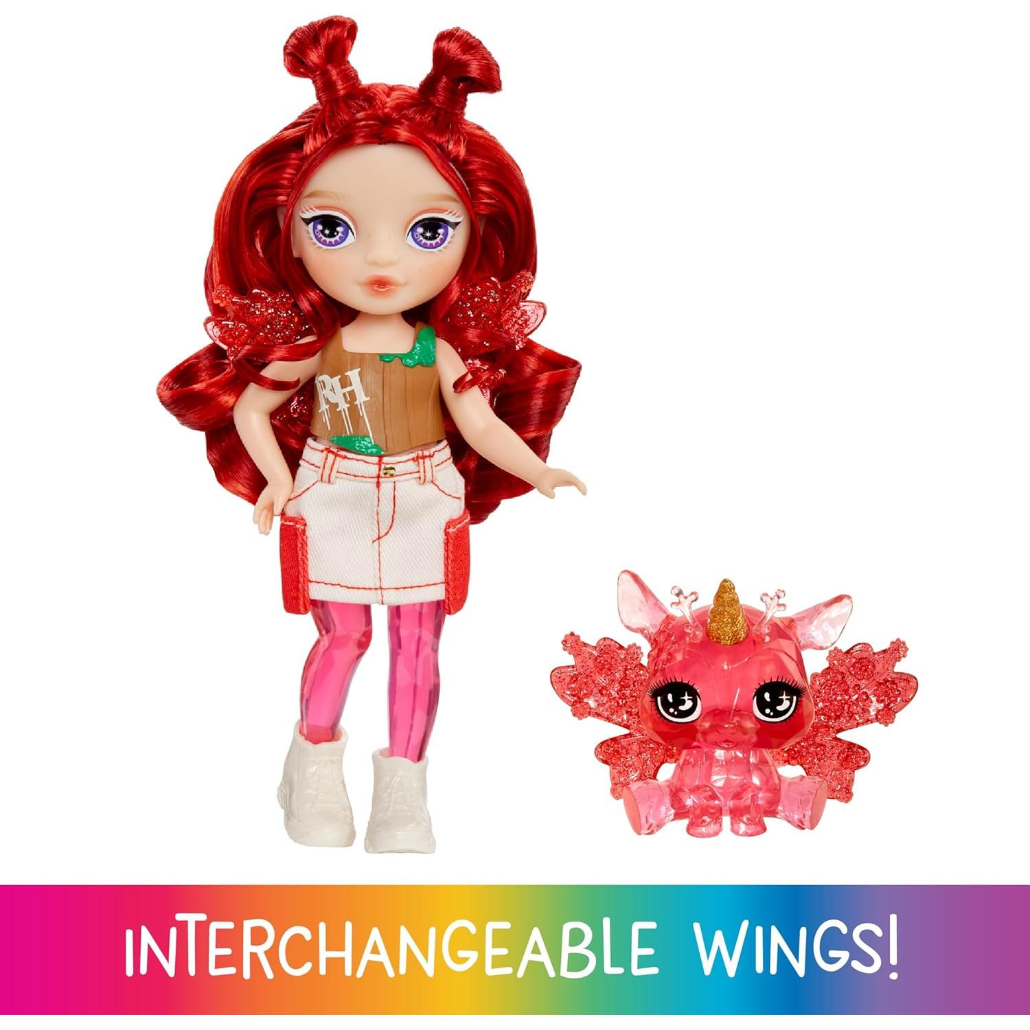 Muñeca Hada Manzana Arcoíris Littles 14 cm con Ciervo