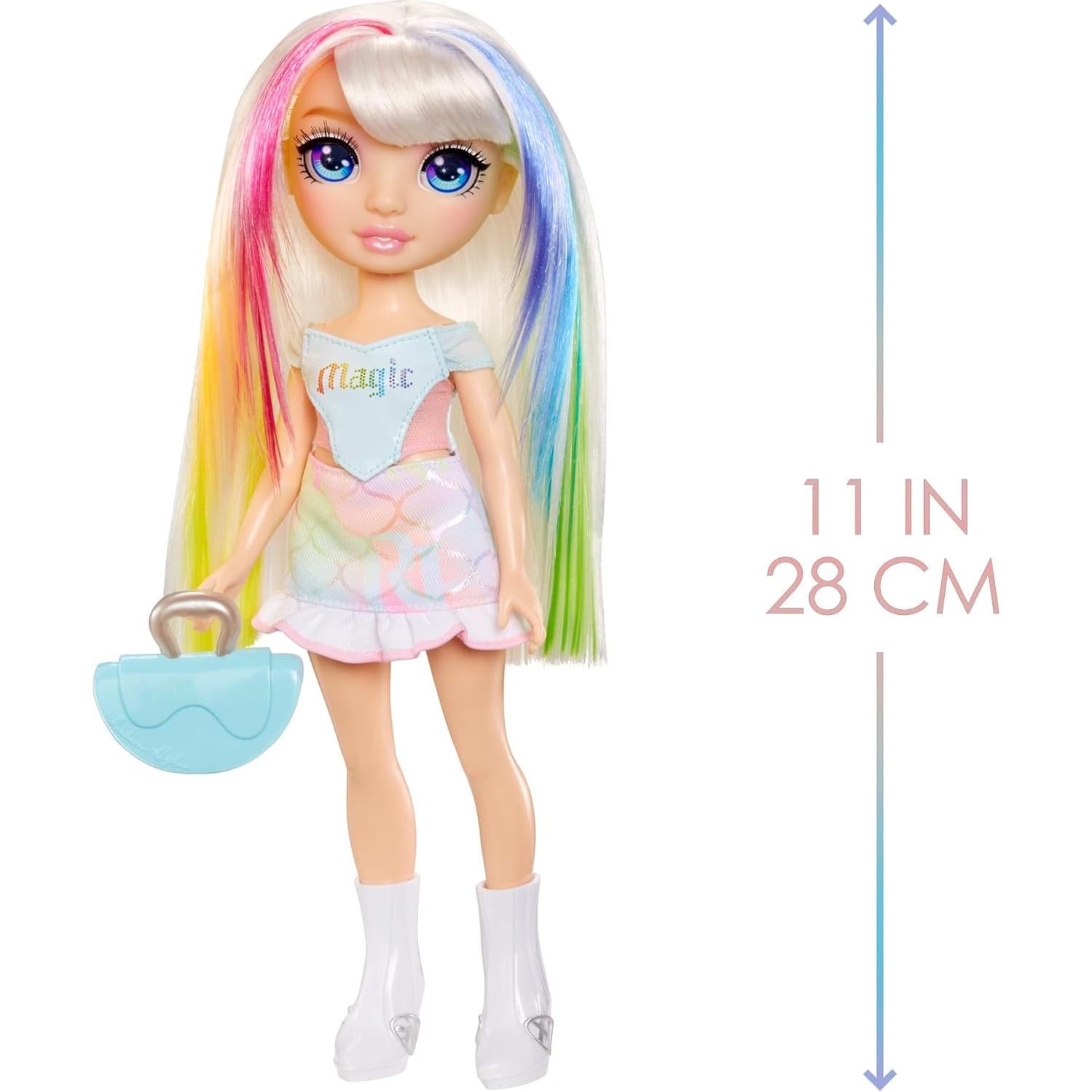 Muñeca Rainbow High Amaya 28 cm con Atuendo y Bolso Elegante