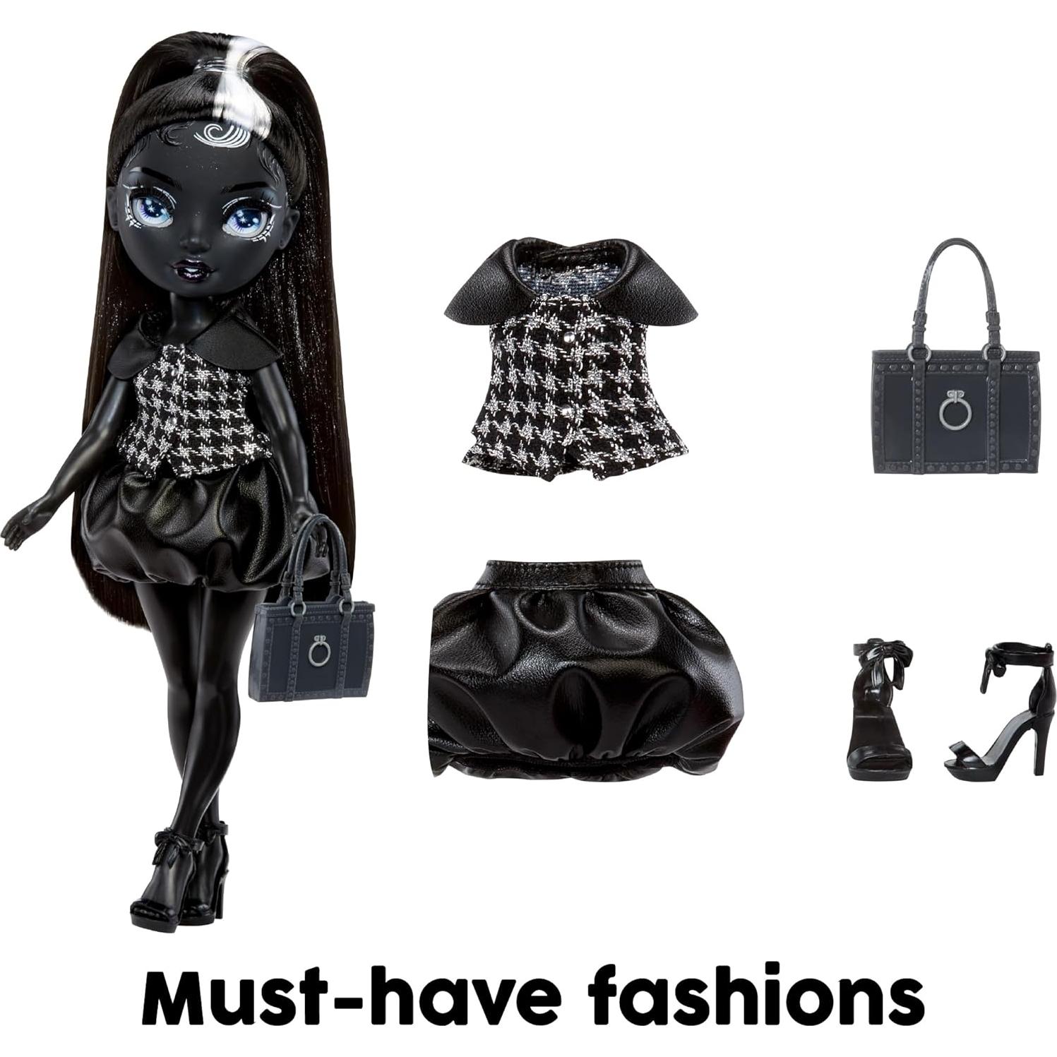 Muñeca de moda Shanelle Onyx Rainbow High 27.94 cm - Total Black