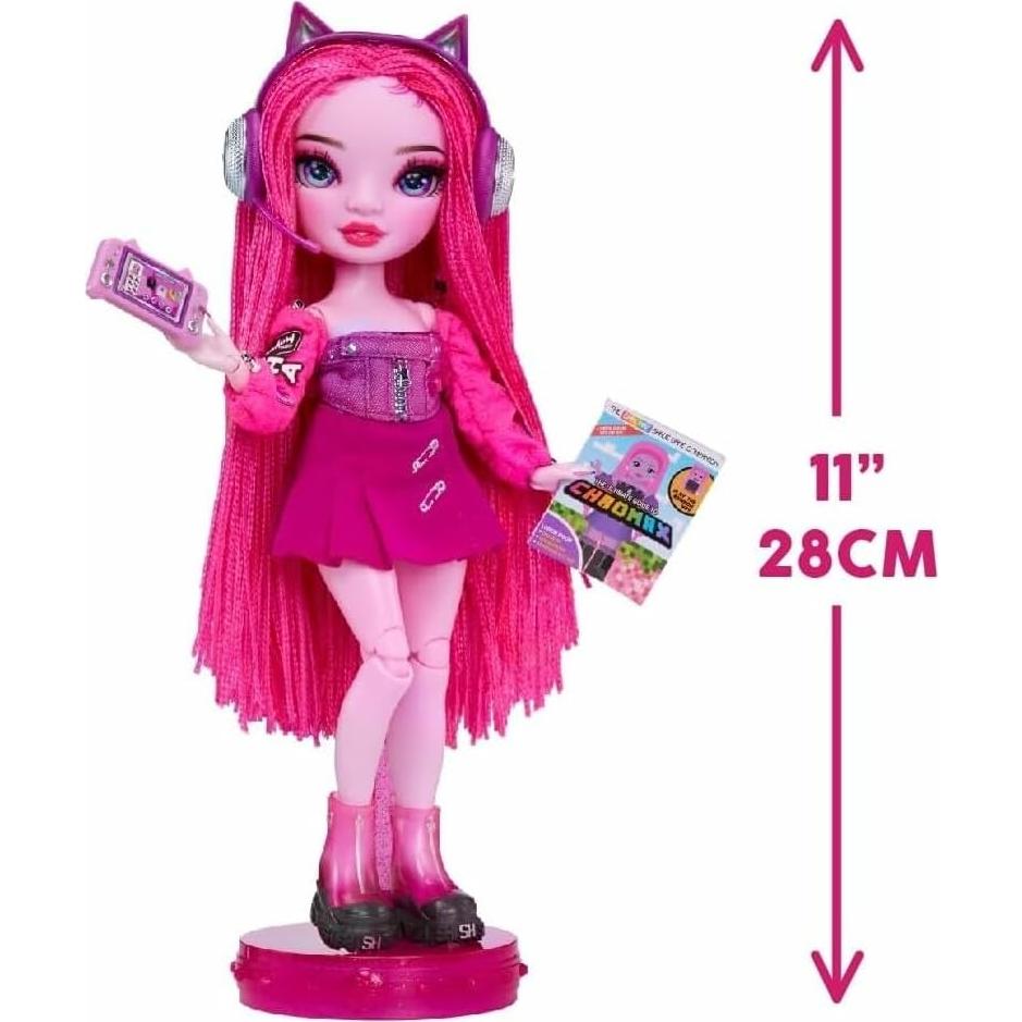 Muñeca de Moda Pinkie James Rainbow High - Rosa, 10 Accesorios