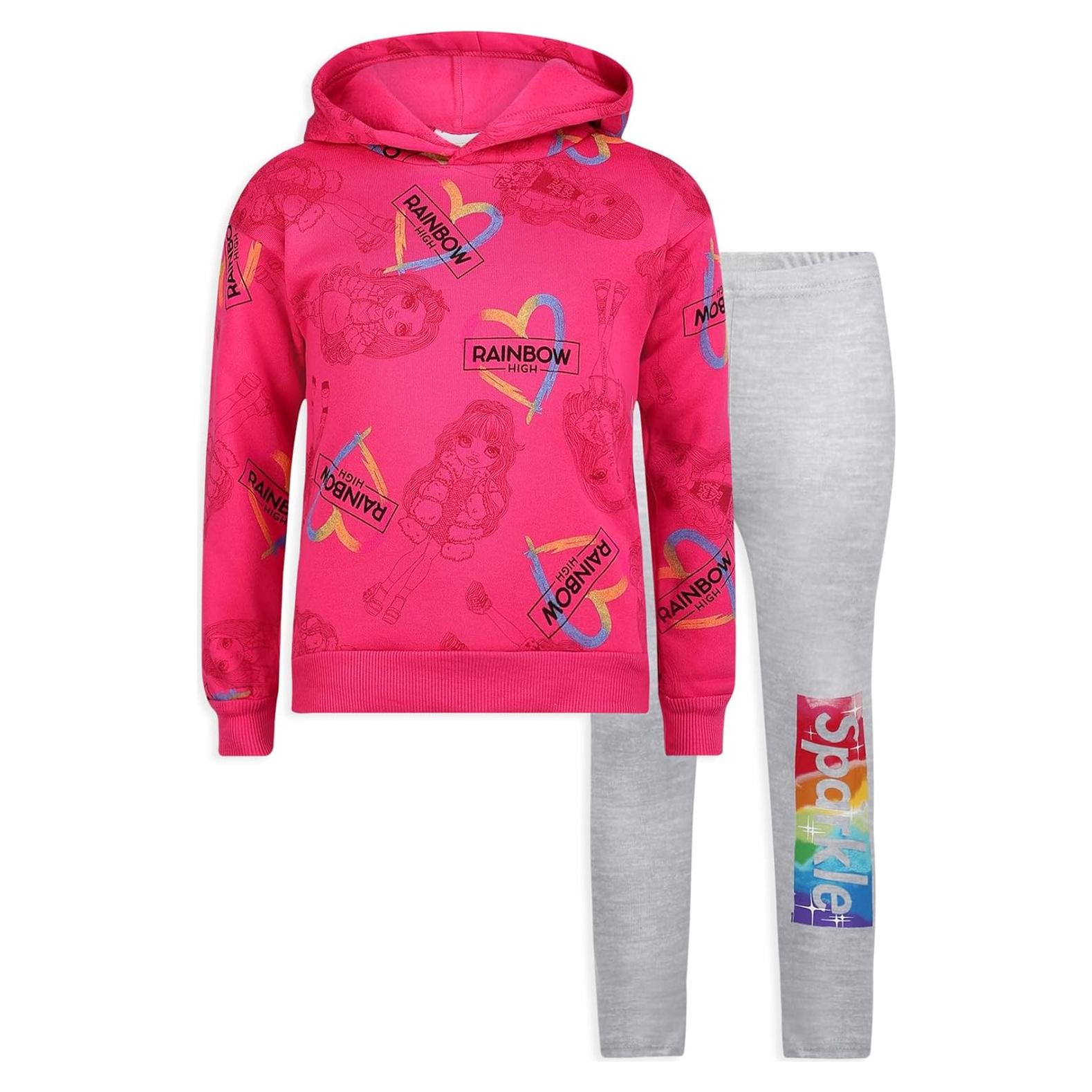 Conjunto sudadera y legging Rainbow High para niñas 4-8 años