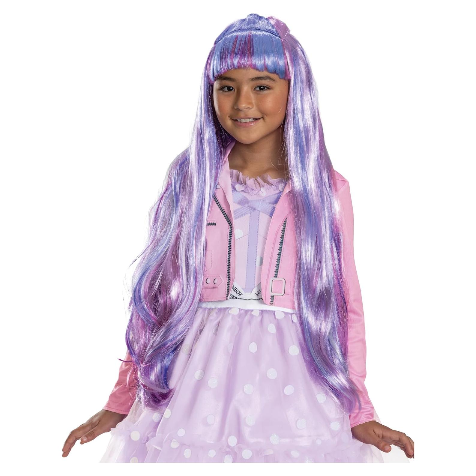 Peluca Violeta Rainbow High - Accesorio Oficial para Niñas