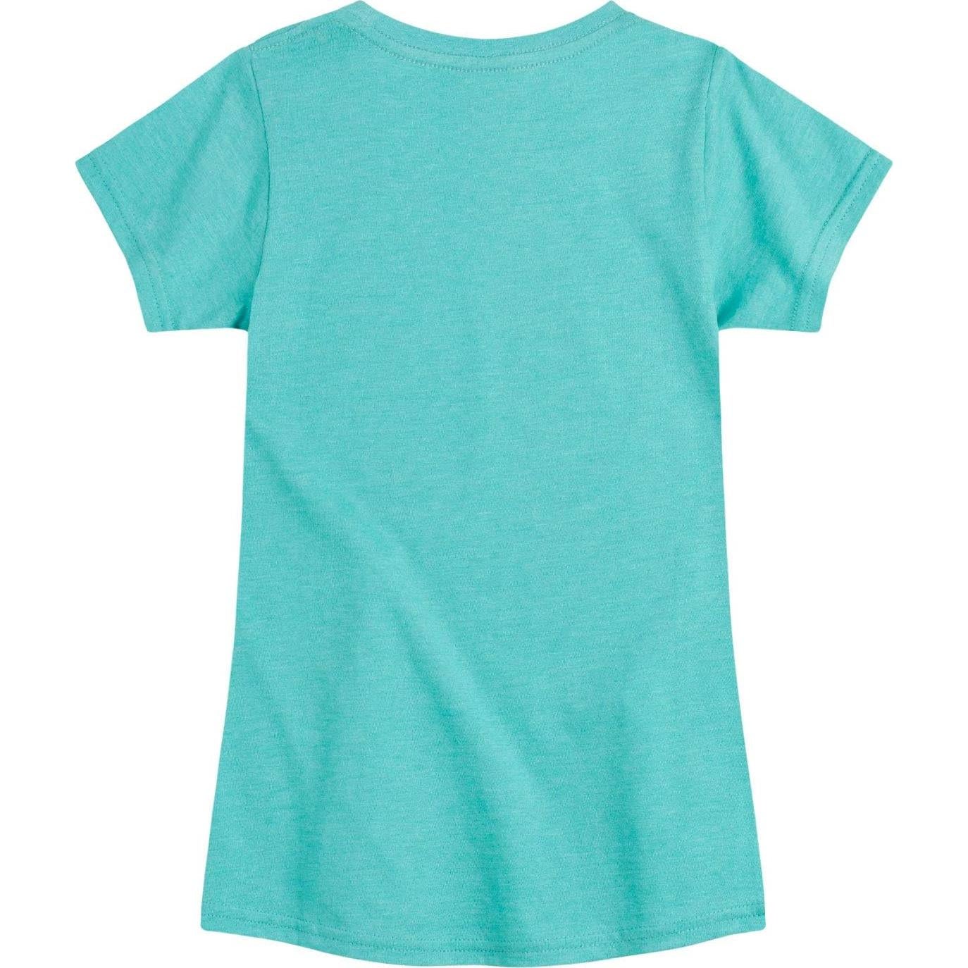 Camiseta Gráfica Manga Corta Niñas Hybrid Apparel Turquesa