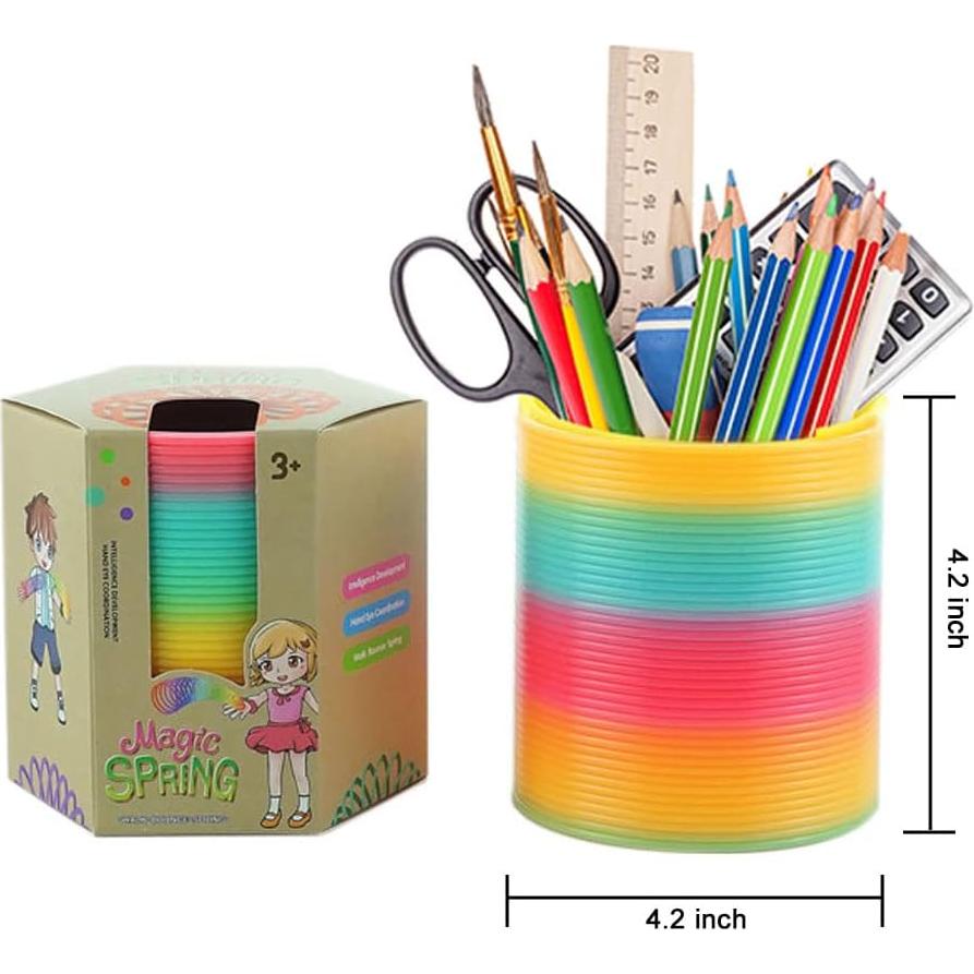 Juguete de resorte gigante Vinciph arcoíris 10.6 cm