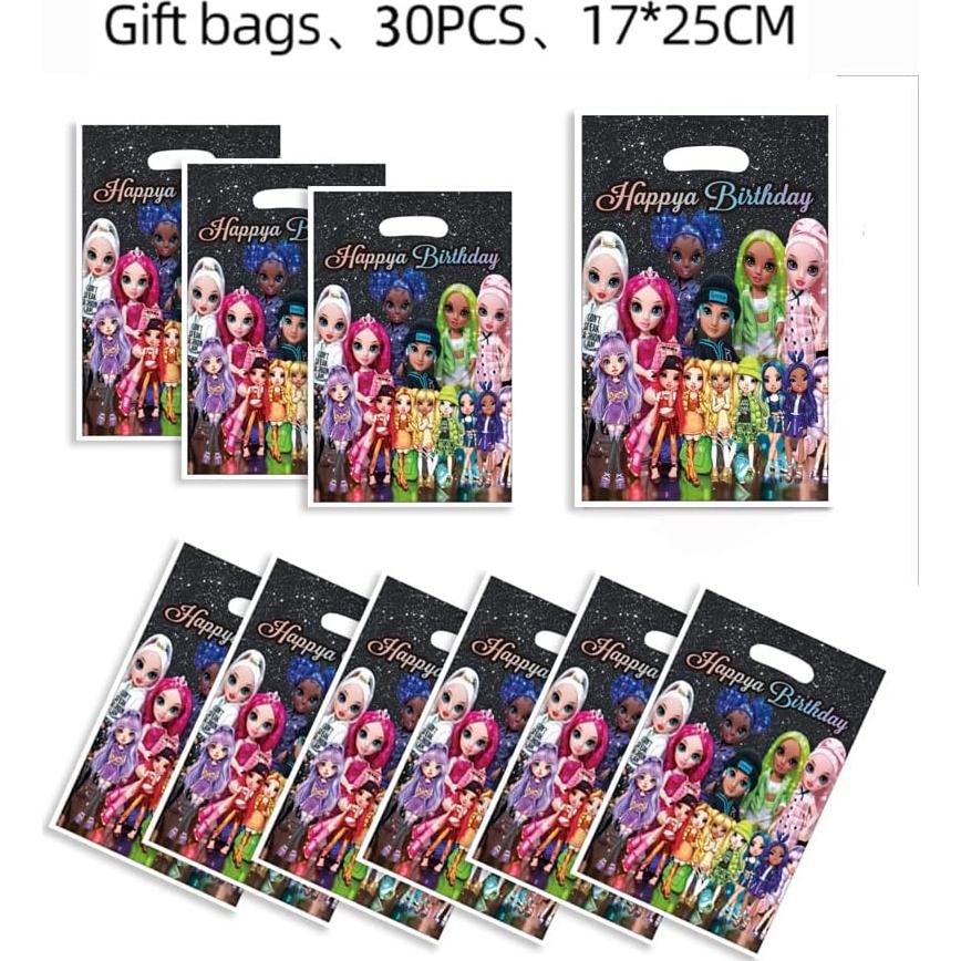 Bolsas de Regalo Arcoíris ELODEK 30pcs 24.9x15.7cm