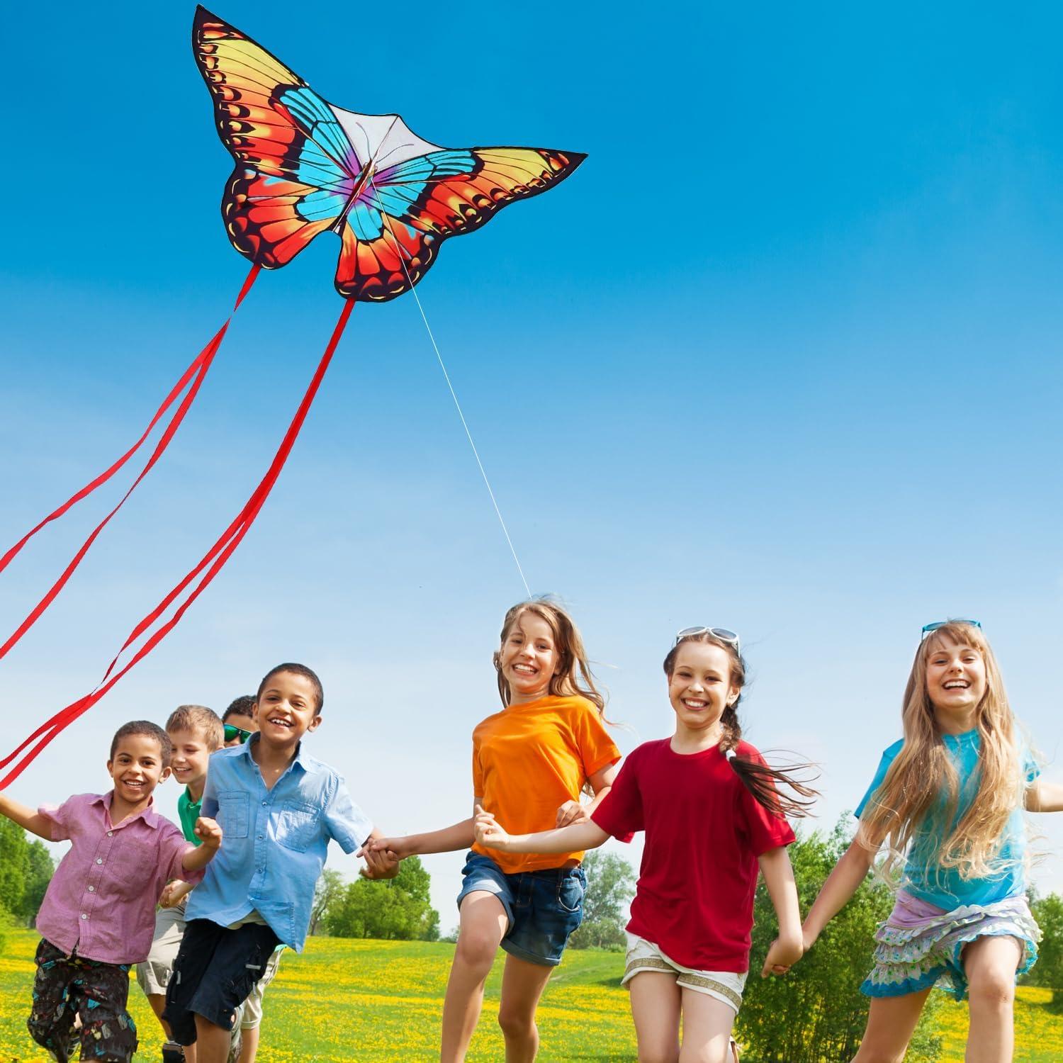 Cometa Mariposa Xida Arcoíris 140.97x72.14 cm para Niños