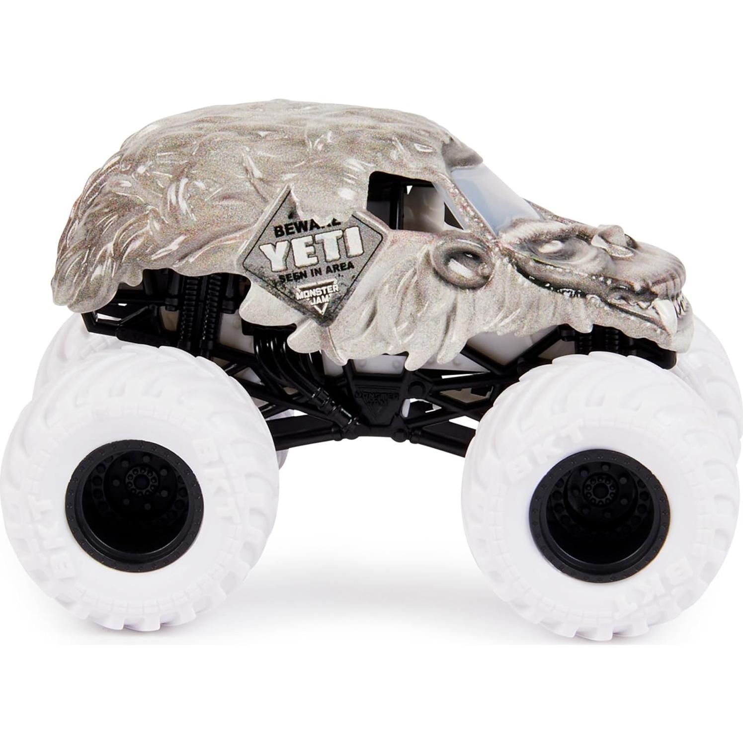 Camiones Monstruo Monster Jam Dragón vs Yeti 1:64 - 2 Piezas