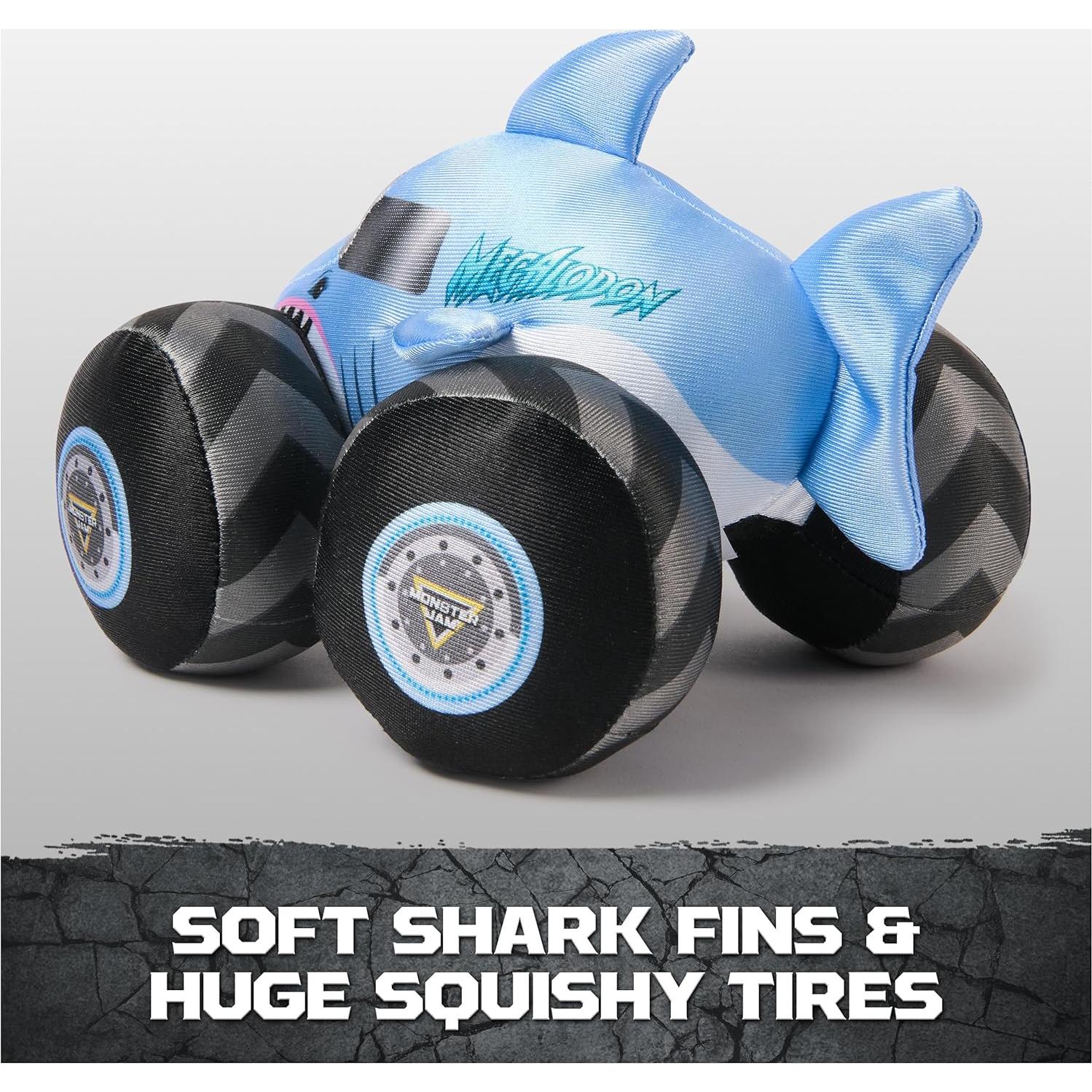 Camión de Peluche Monster Jam Megalodon 18 cm con Sonido