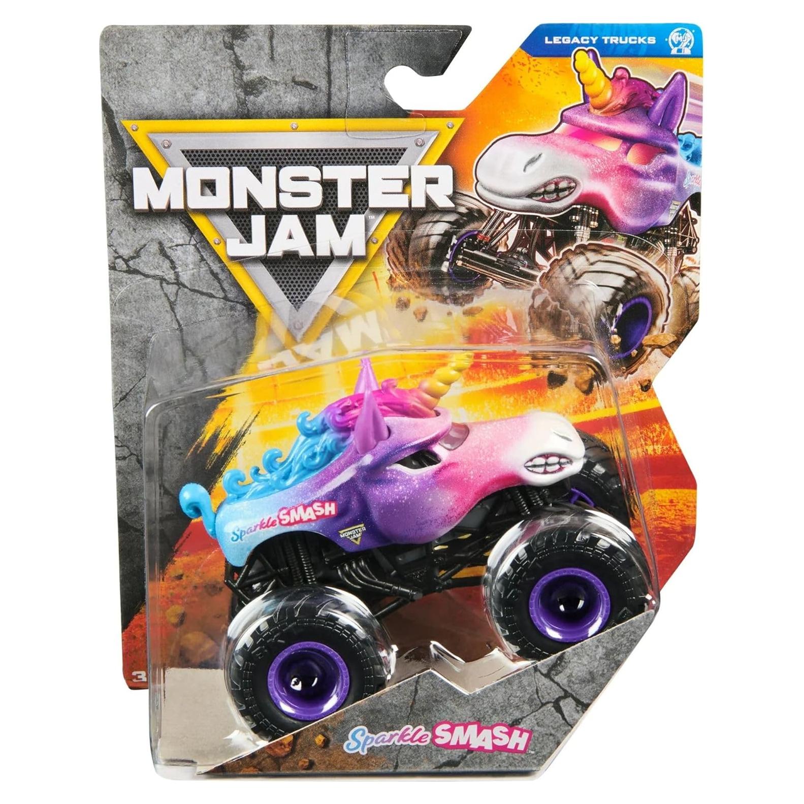 Camión Monstruo Diecast 1:64 Monster Jam 2025 Sparkle Smash