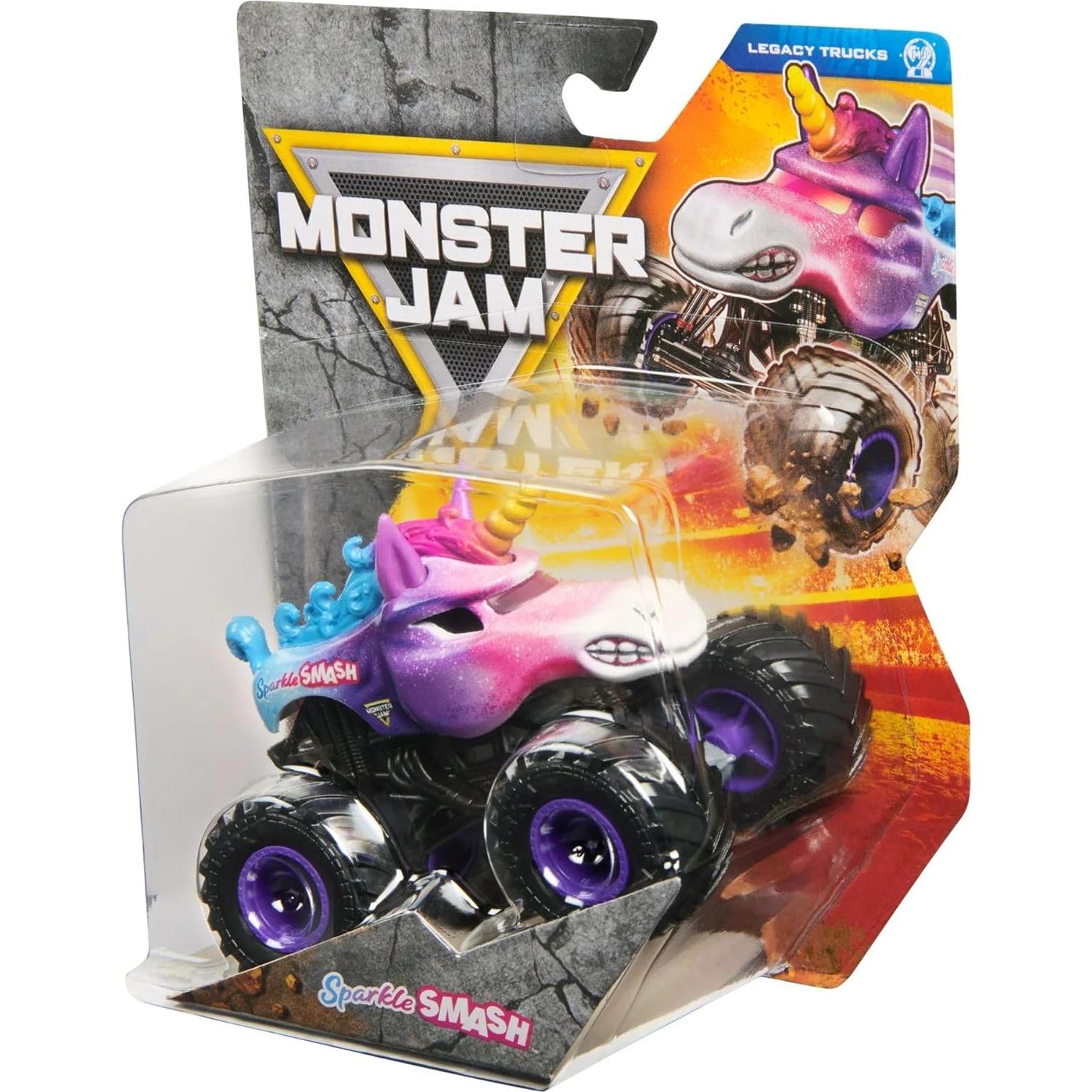 Camión Monstruo Diecast 1:64 Monster Jam 2025 Sparkle Smash