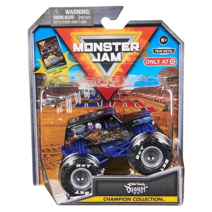 Camión Monster Truck Son-Uva Digger 1:64 Spin Master con Tarjeta