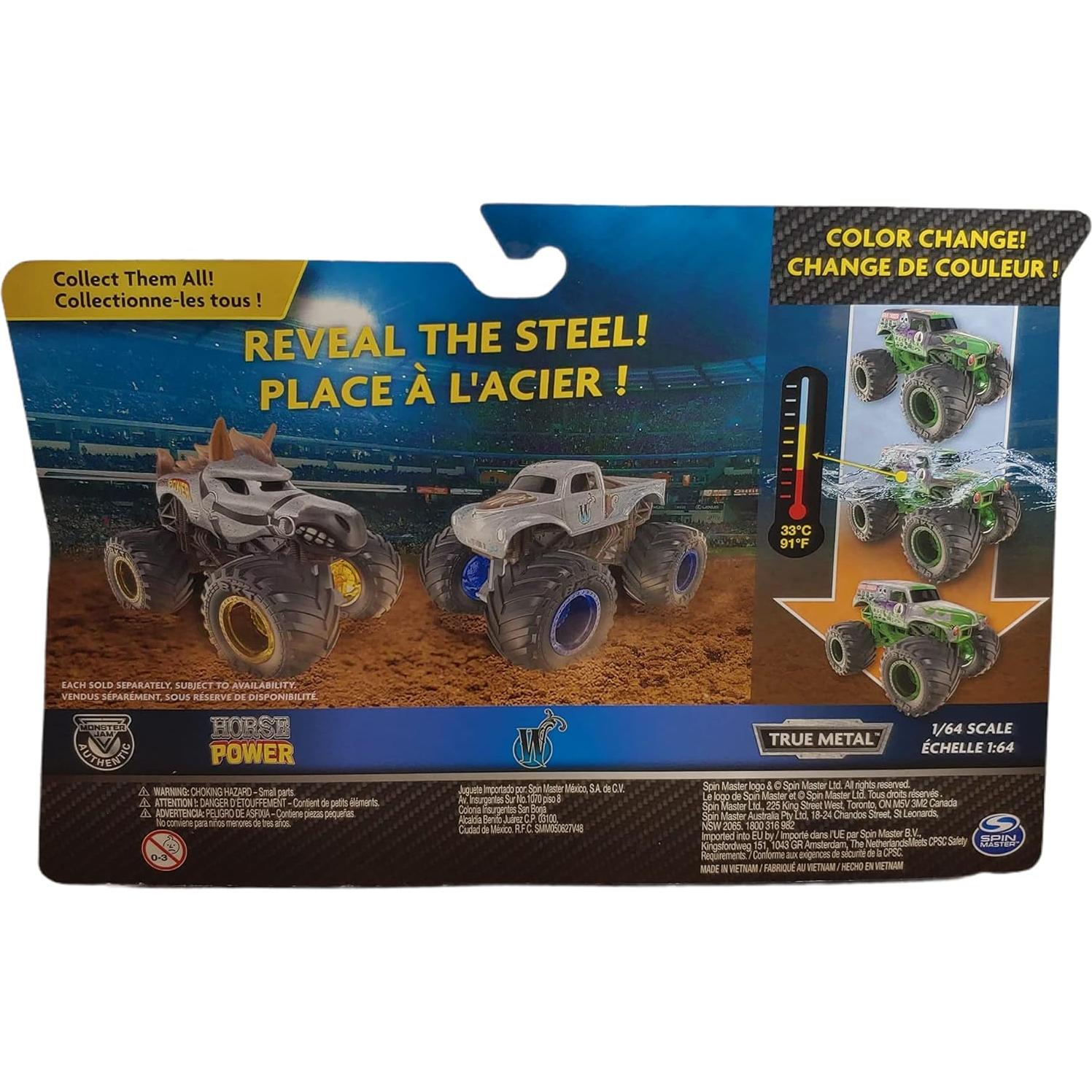 Monster Jam 1:64 Grave Digger vs MAX D Cambio de Color