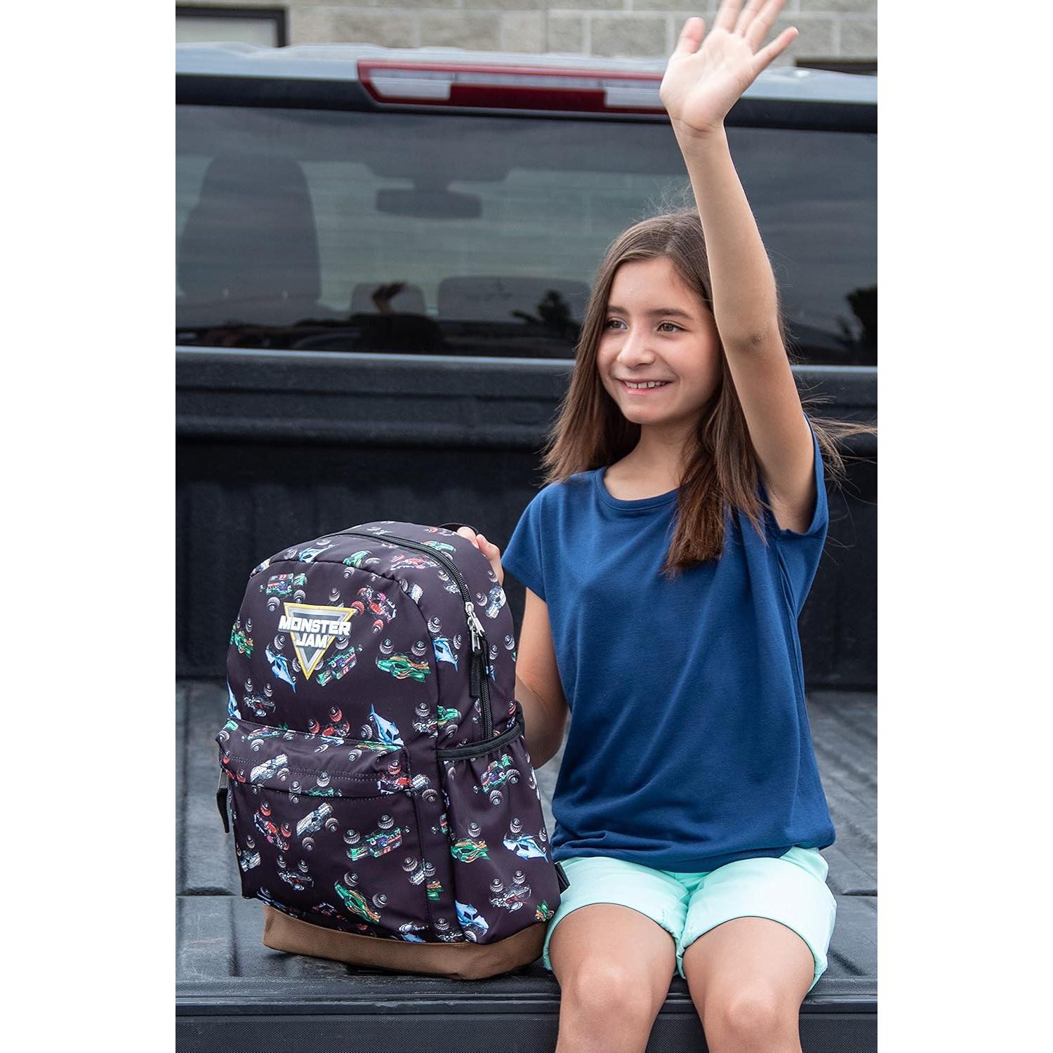 Mochila Monster Jam Intimo Dragón Zombie Grave Digger Megalodon