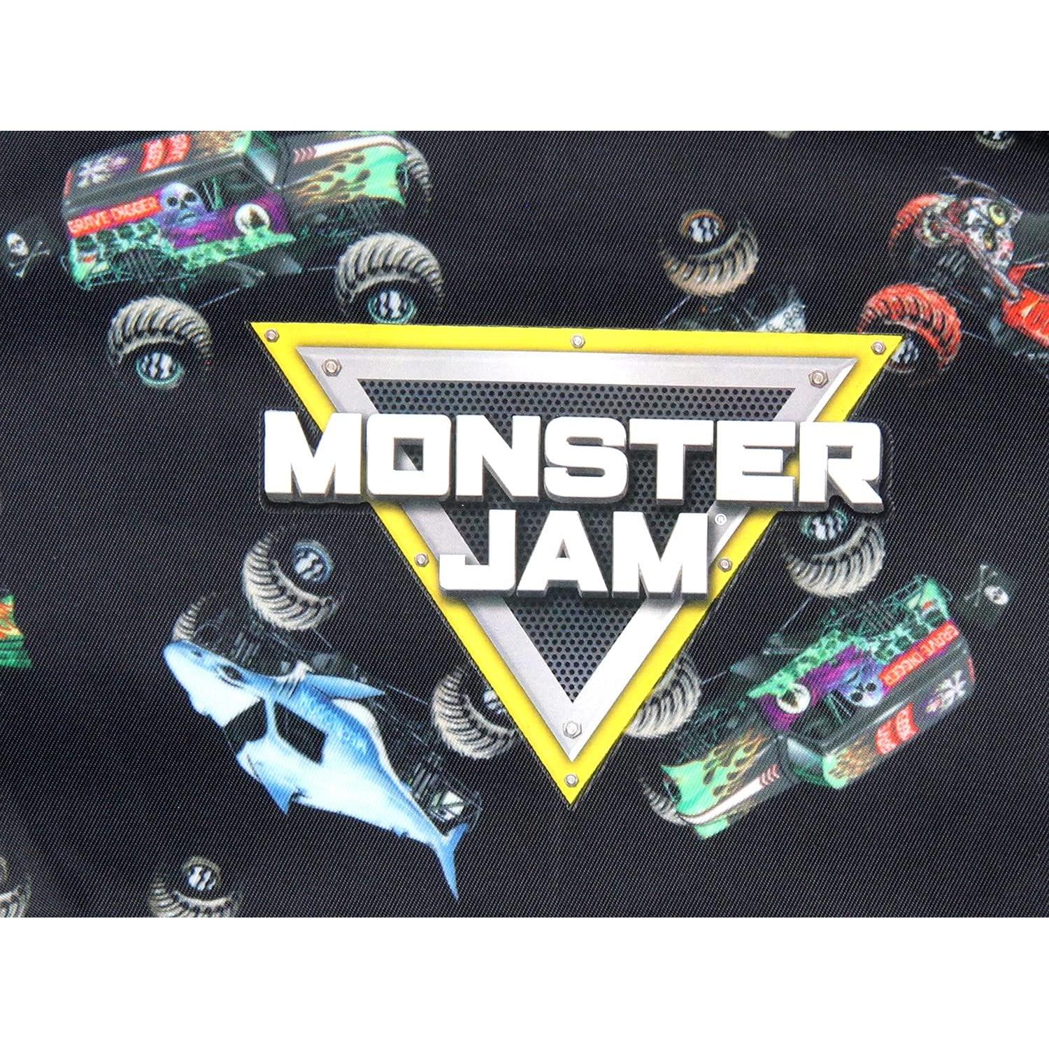 Mochila Monster Jam Intimo Dragón Zombie Grave Digger Megalodon