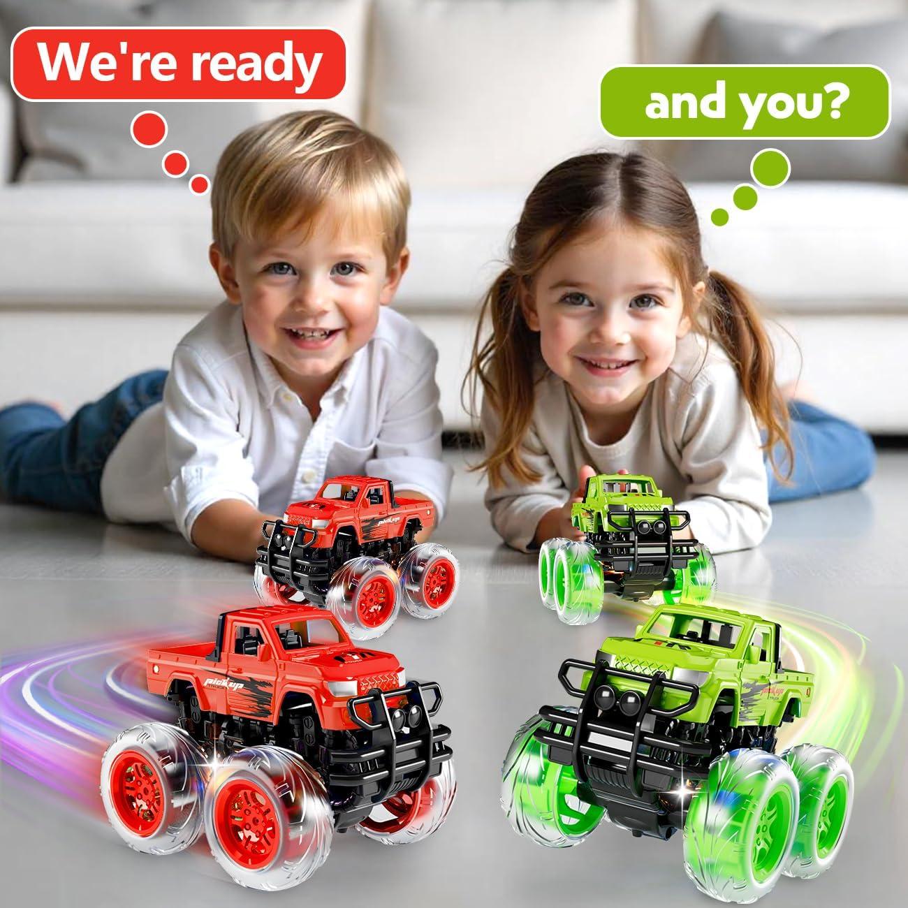 Monster Trucks LED iValea para Niños 1-4 Años - Ruedas Iluminadas