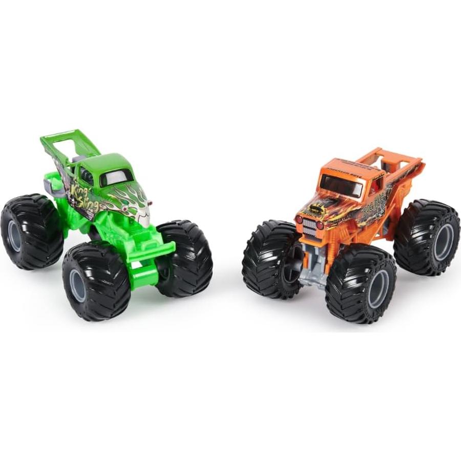 Monster Jam 2024 2-Pack Camiones Monstruo Diecast 1:64 Bog Hog y King Sling