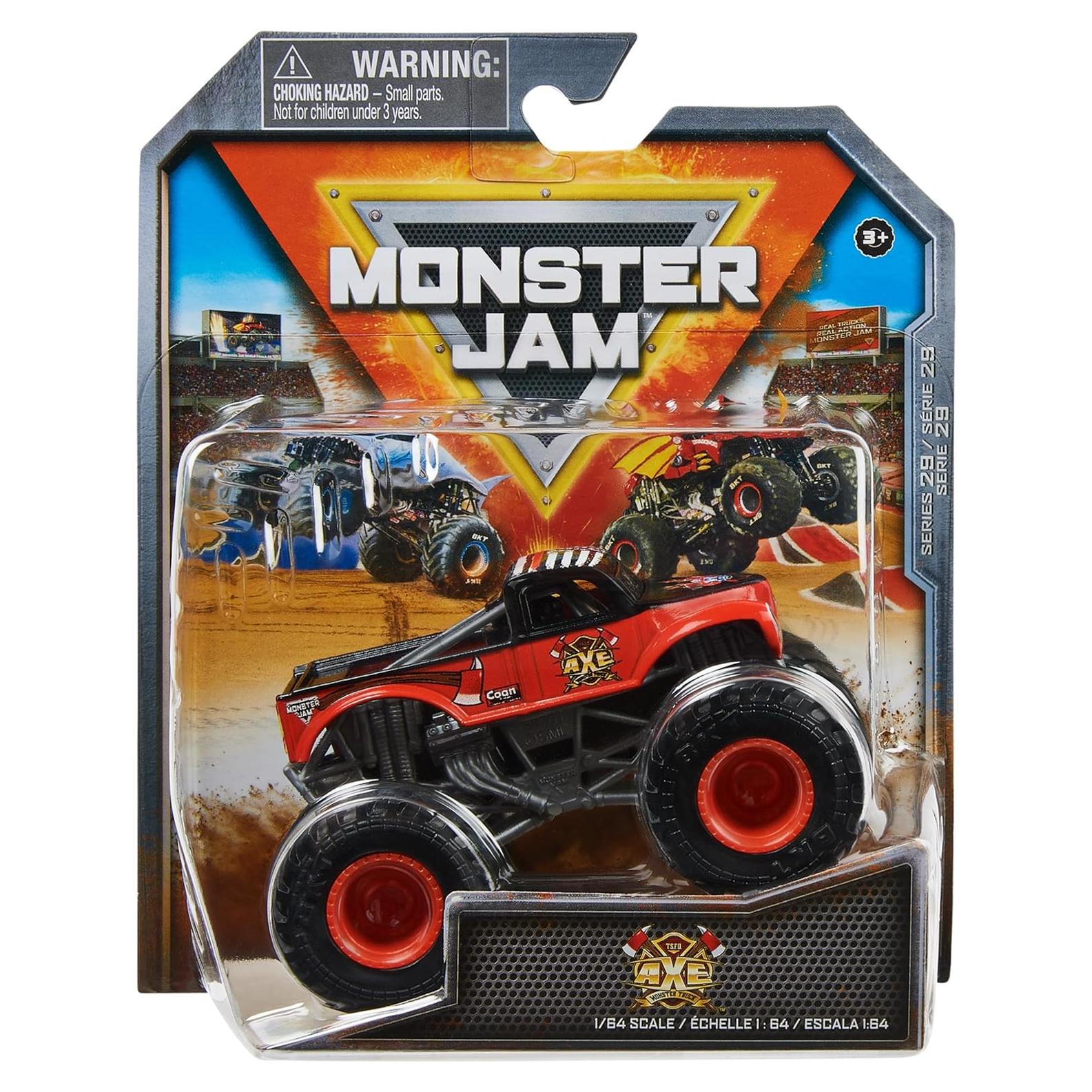 Camión Monstruo Die-Cast Monster Jam Axe 1:64 - Spin Master
