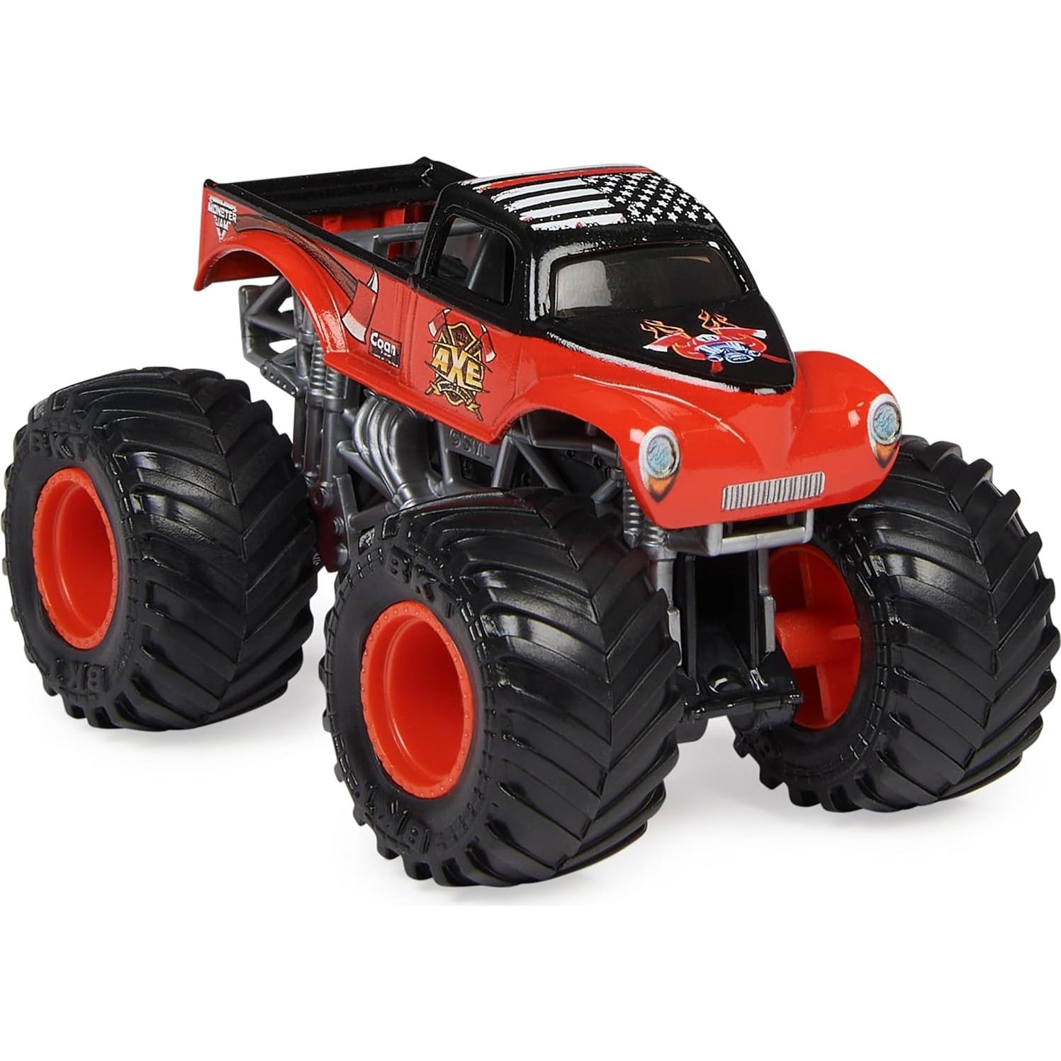 Camión Monstruo Die-Cast Monster Jam Axe 1:64 - Spin Master