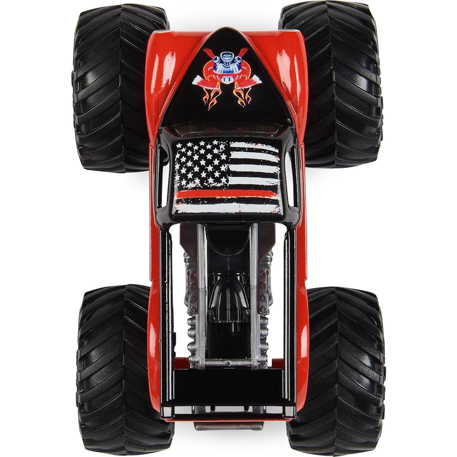 Camión Monstruo Die-Cast Monster Jam Axe 1:64 - Spin Master