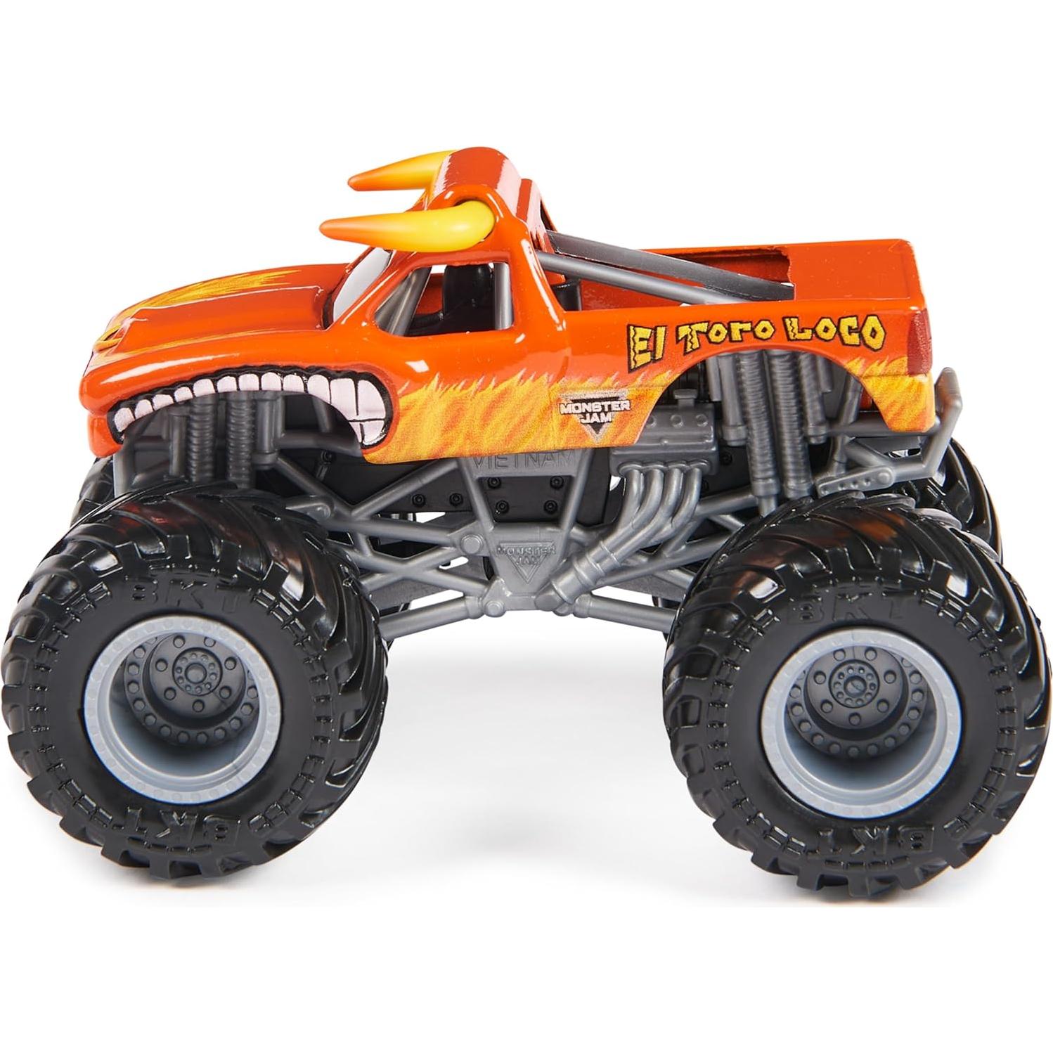Monster Jam Camiones Monstruo El Toro Loco y Grave Digger 1:64